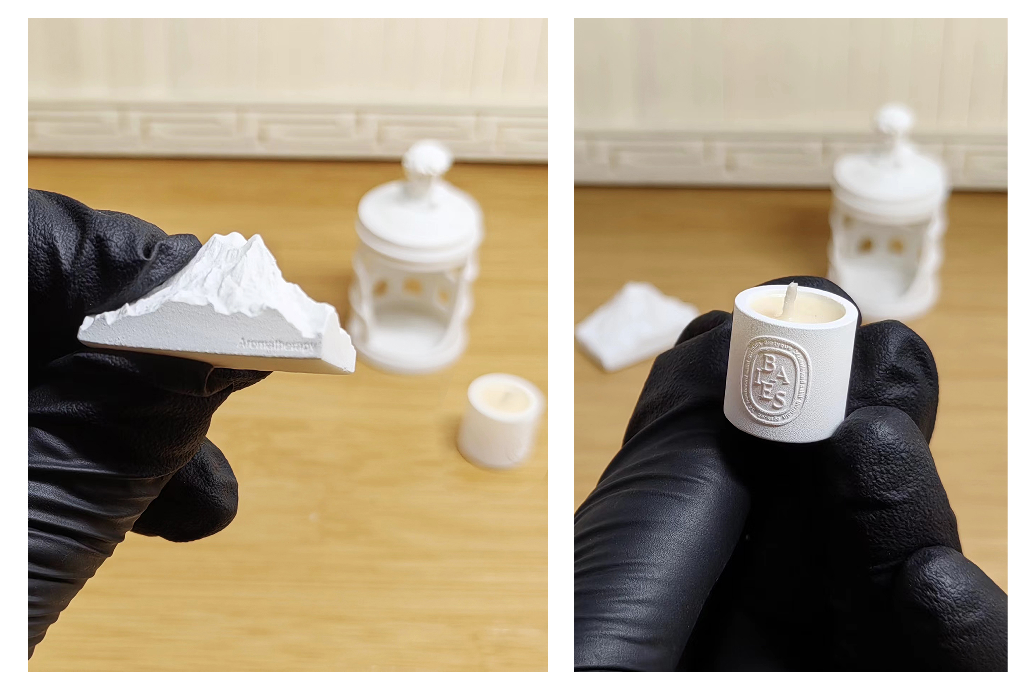 Doll House，dollhouse，Stone aromatherapy lamp，David.，Miniature model，fingertip，Handmade，