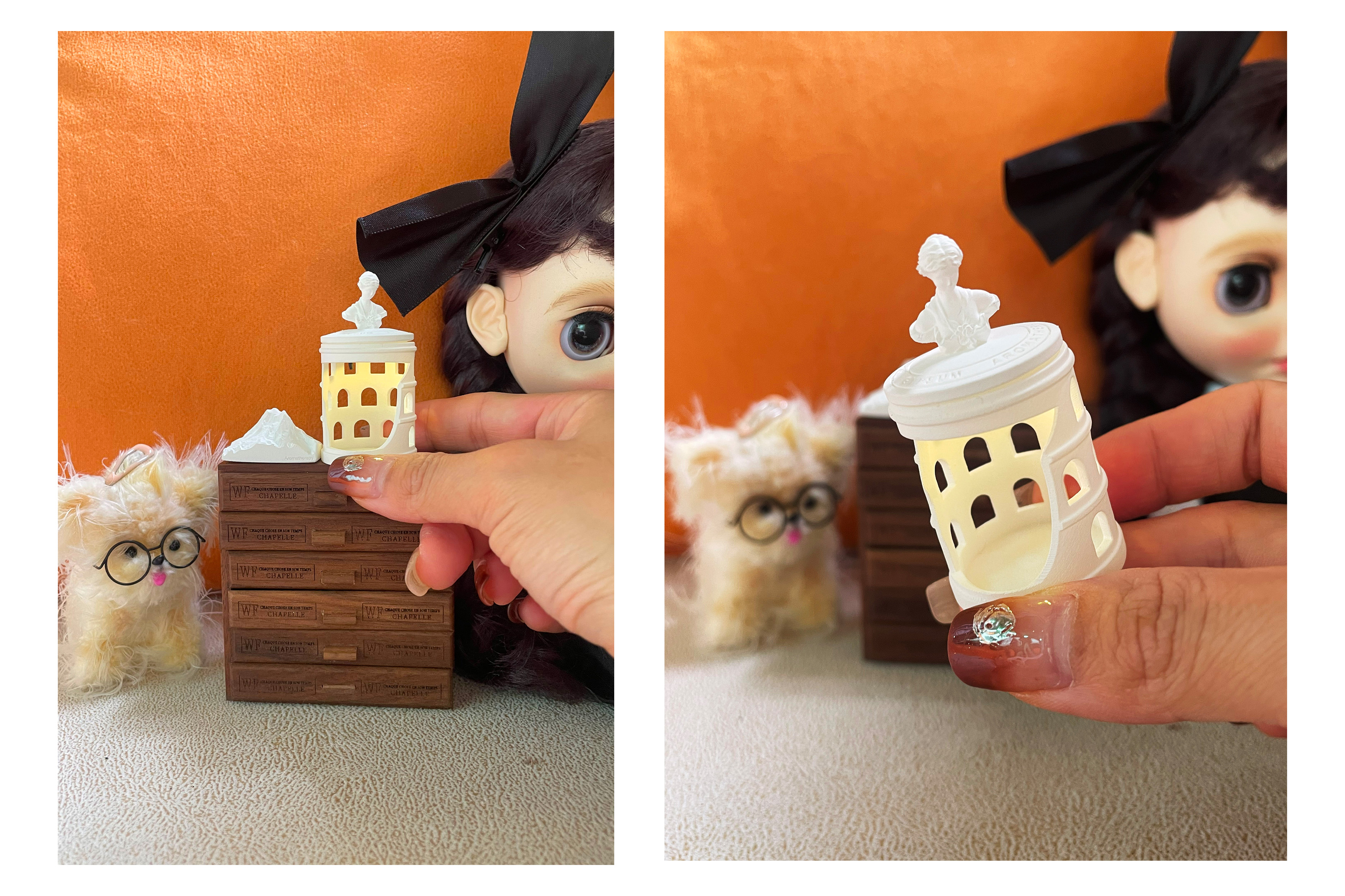 Doll House，dollhouse，Venus，Gypsum aromatherapy lamp，Miniature model，fingertip，Handmade，