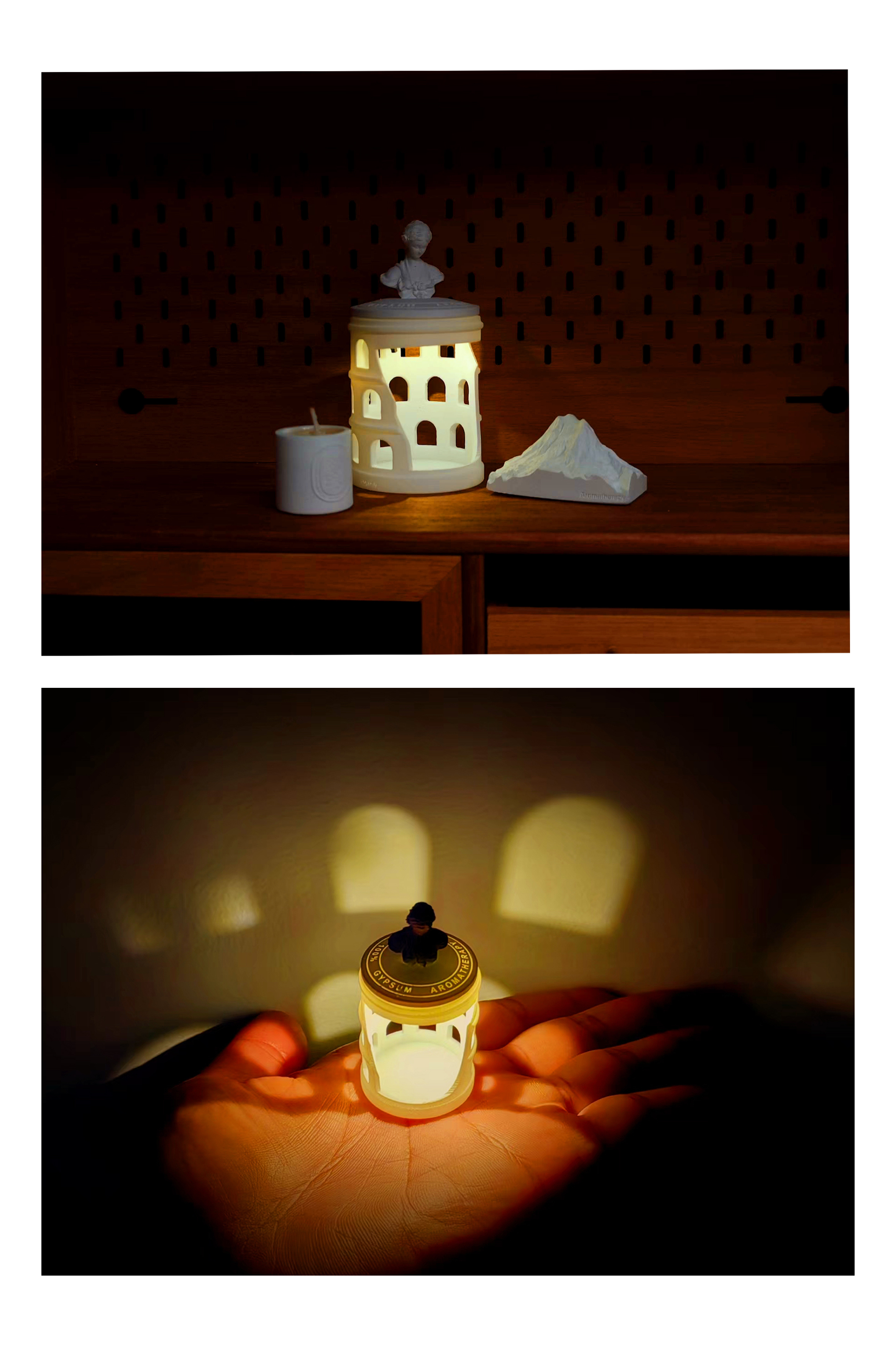 Doll House，dollhouse，Venus，Gypsum aromatherapy lamp，Miniature model，fingertip，Handmade，