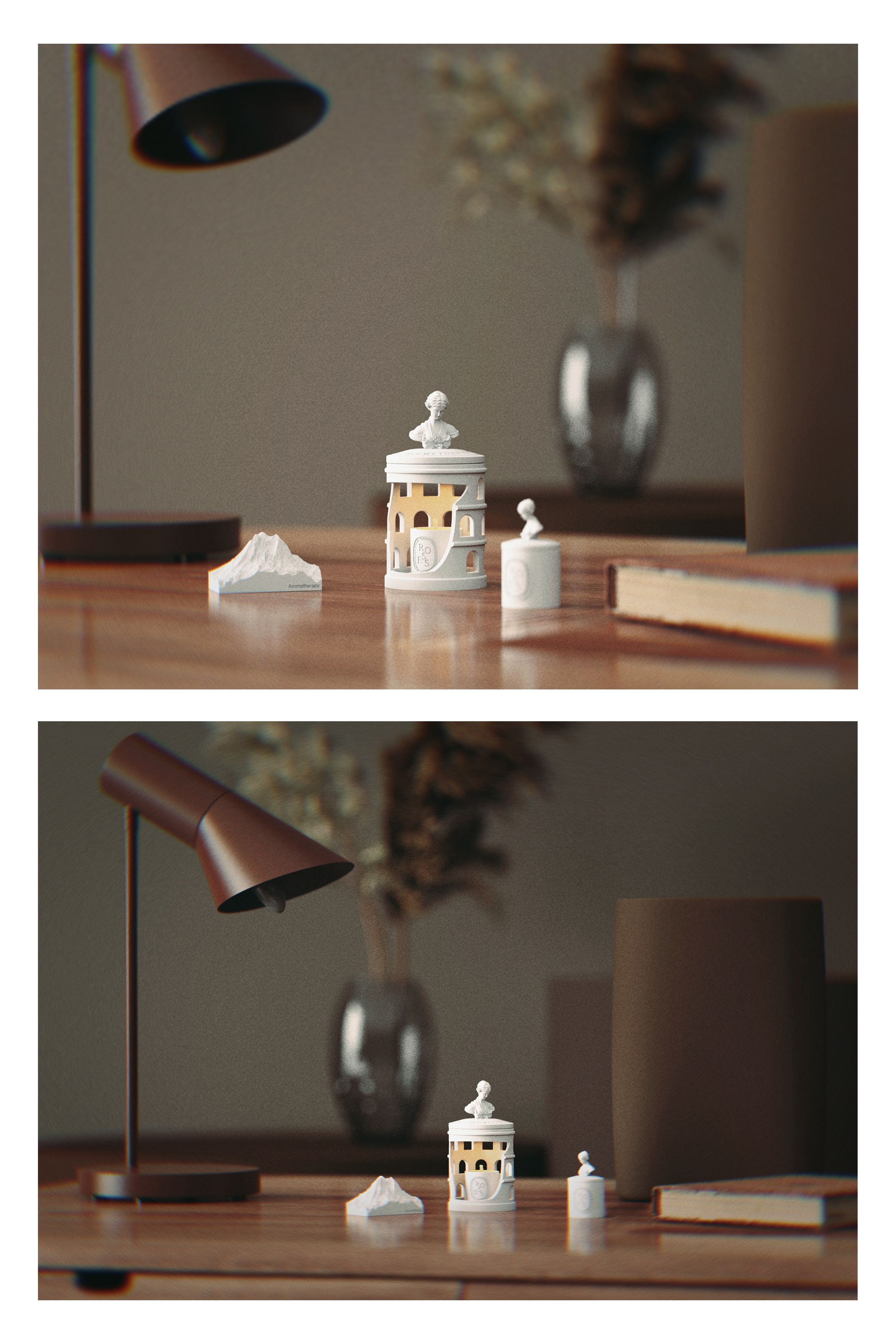 Doll House，dollhouse，Venus，Gypsum aromatherapy lamp，Miniature model，fingertip，Handmade，