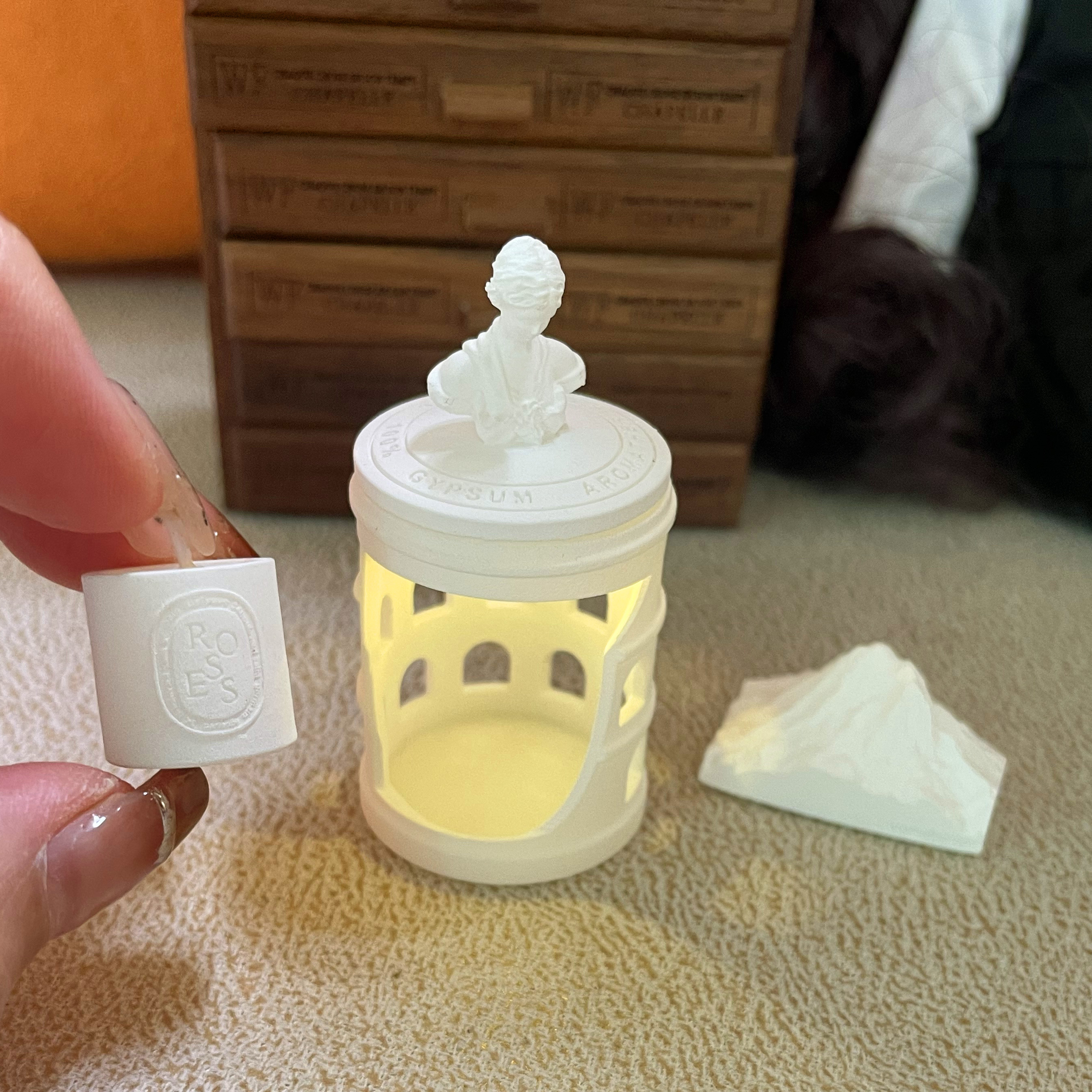 Doll House，dollhouse，Venus，Gypsum aromatherapy lamp，Miniature model，fingertip，Handmade，