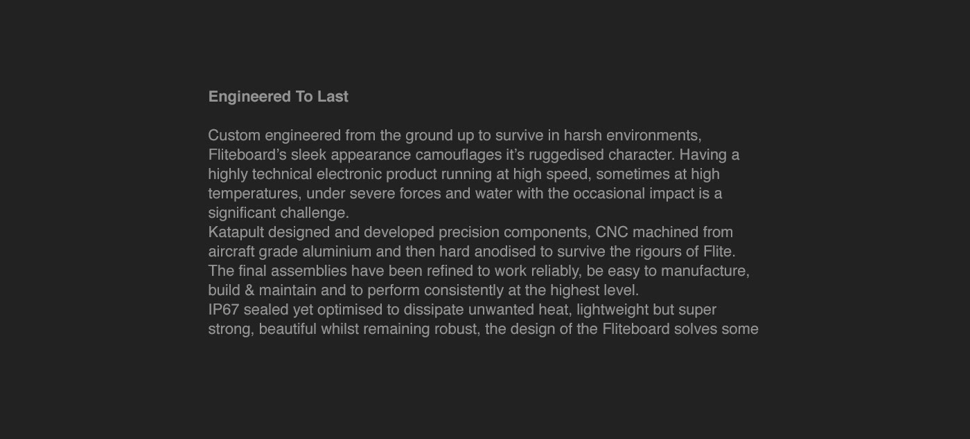 Fliteboard eFoi，product design，