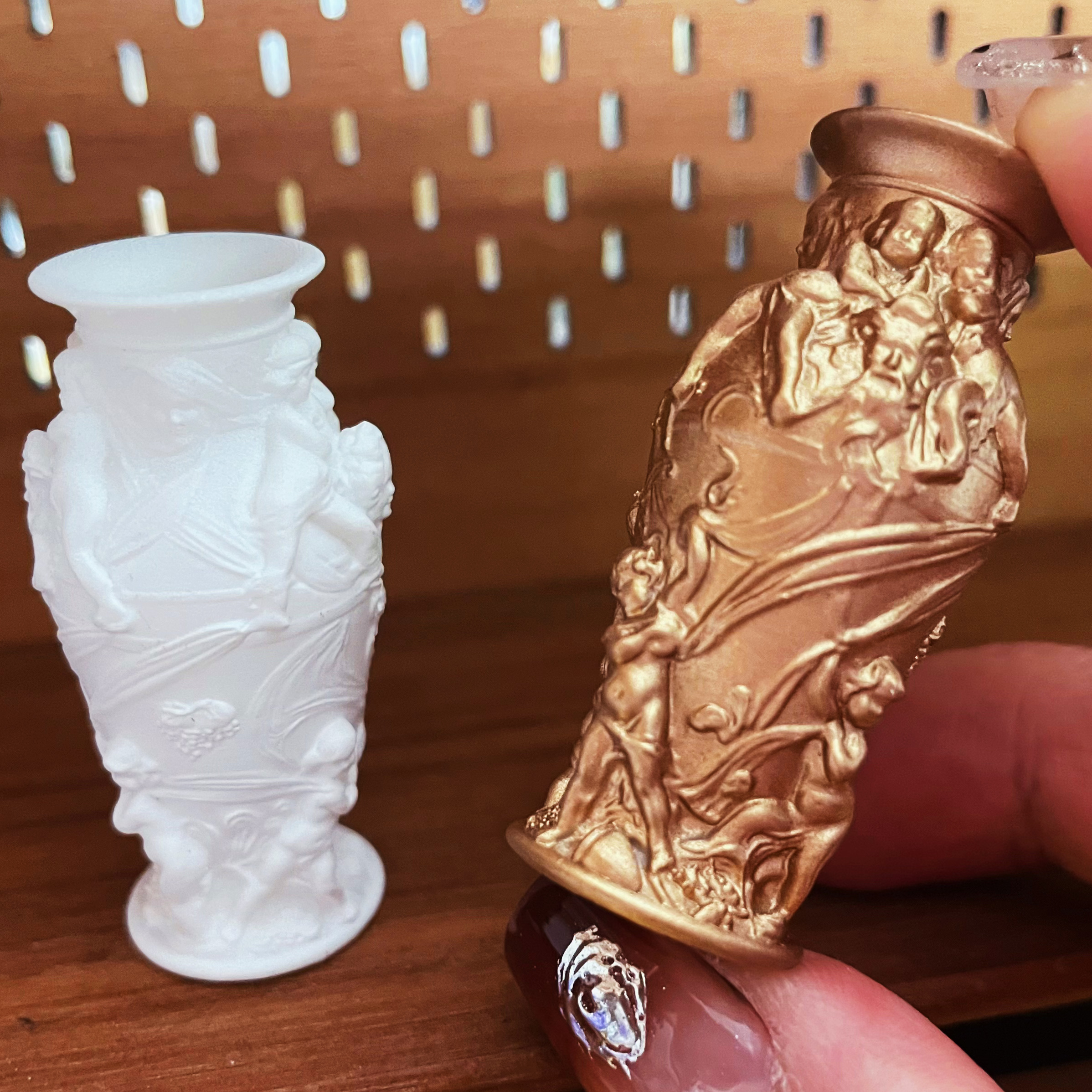 Doll House，dollhouse，Baroque，palace wind，vase，fingertip，Handmade，Miniature model，