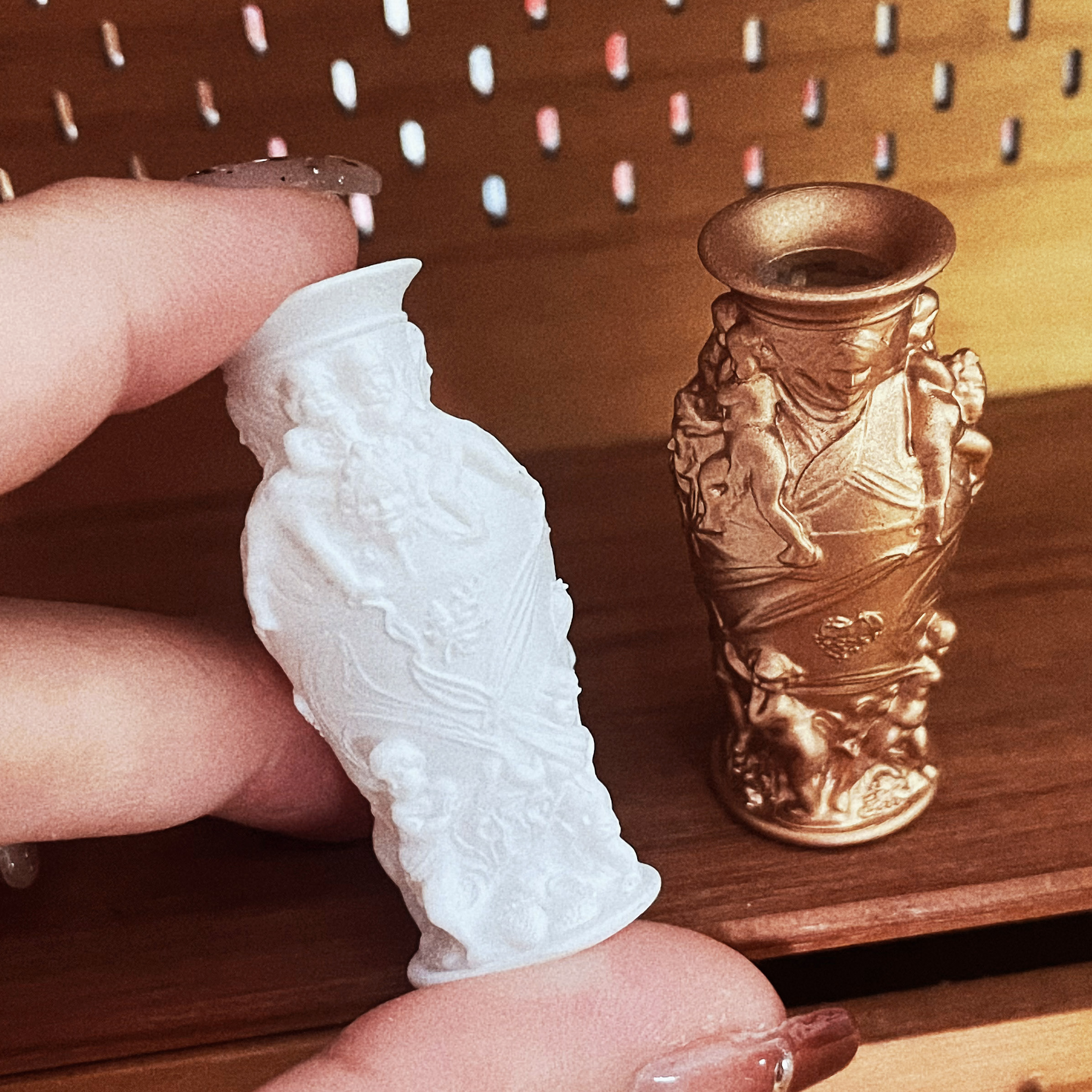 Doll House，dollhouse，Baroque，palace wind，vase，fingertip，Handmade，Miniature model，