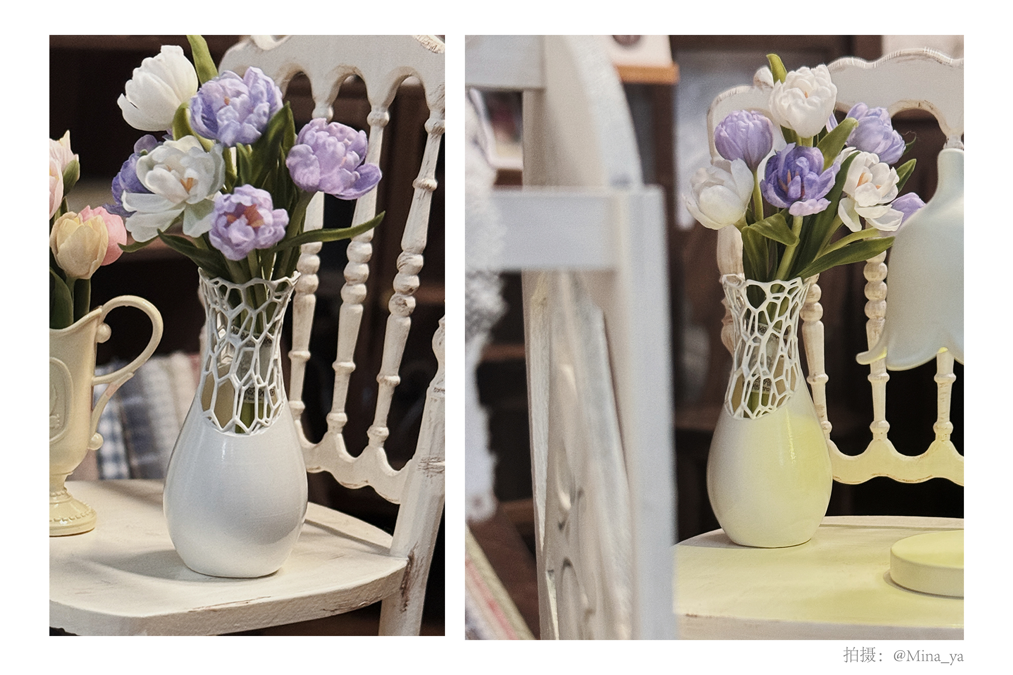 Doll House，dollhouse，vase，Miniature model，Handmade，fingertip，