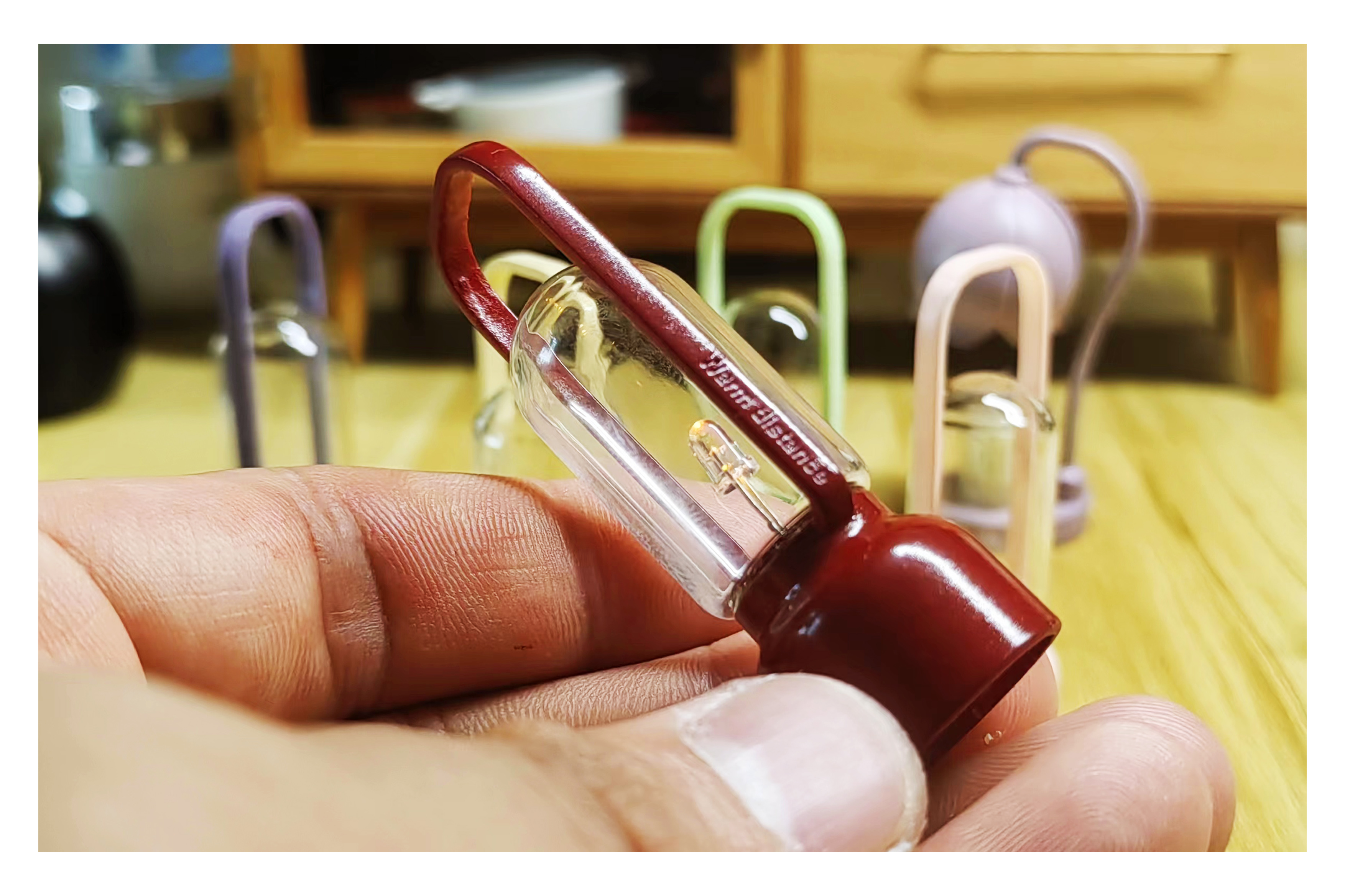 Doll House，dollhouse，outdoors，Camping lamp，Miniature model，fingertip，Handmade，