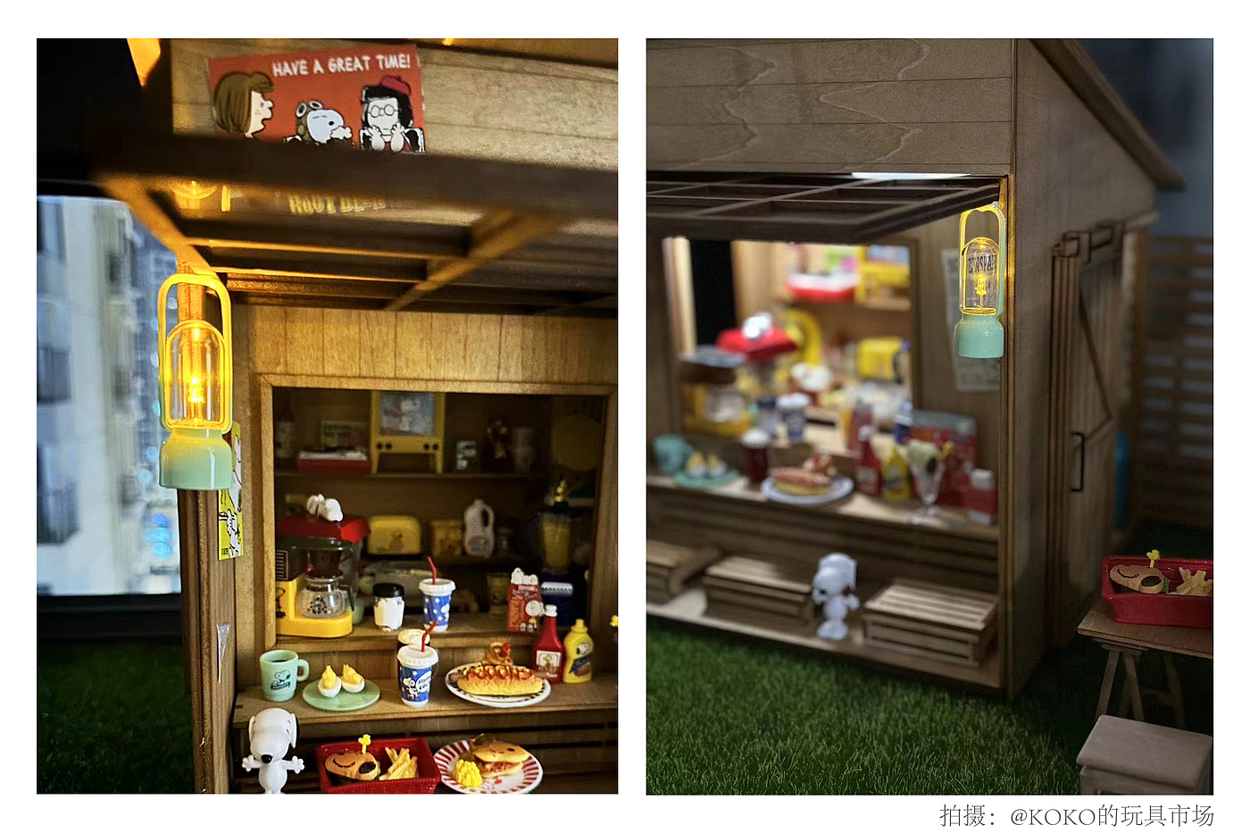 娃娃屋，dollhouse，户外，露营灯，微缩模型，指尖，手作，