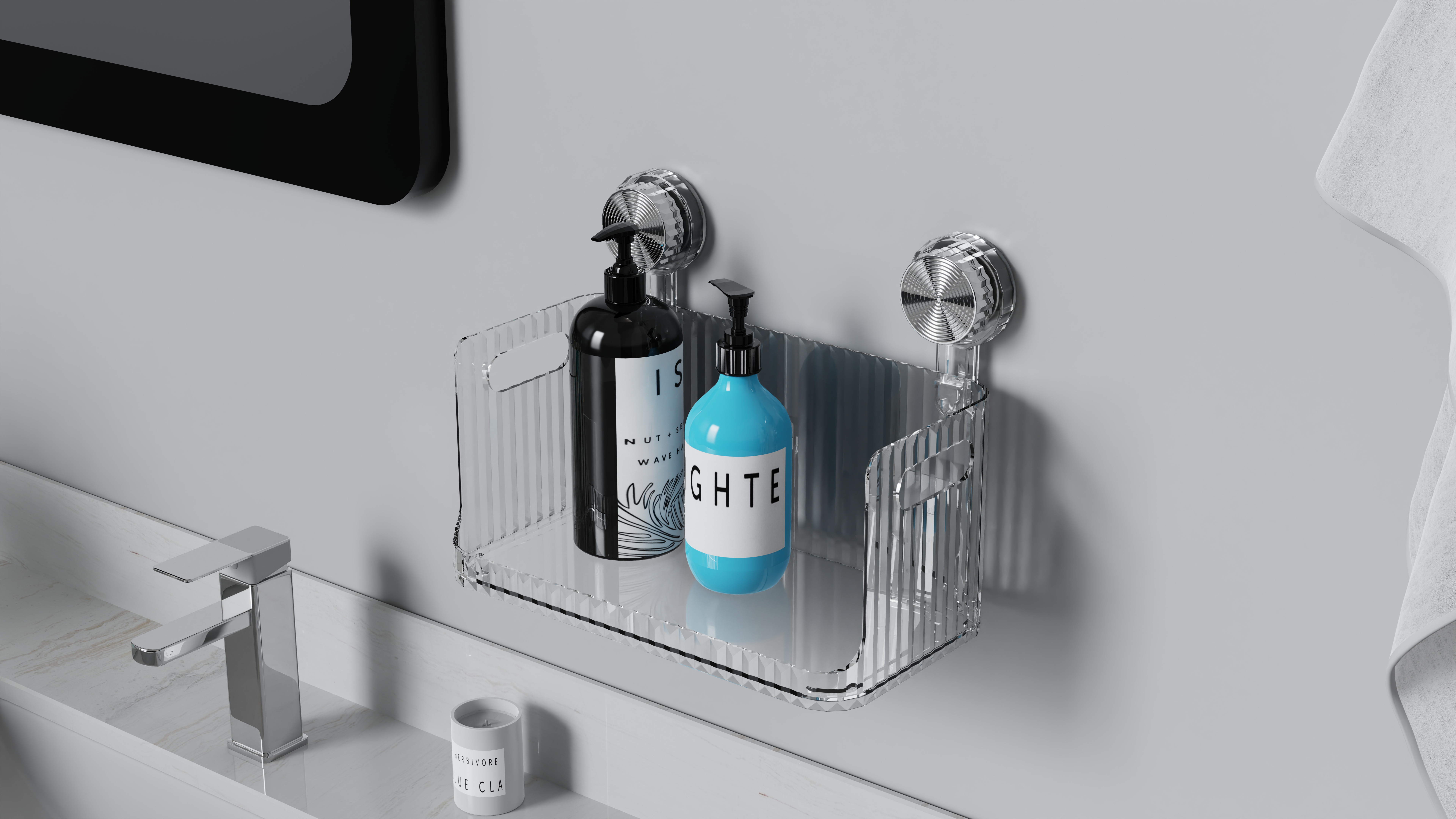 Wall-mounted storage box，storage box，Storage rack，a hook，Suction cup hook，