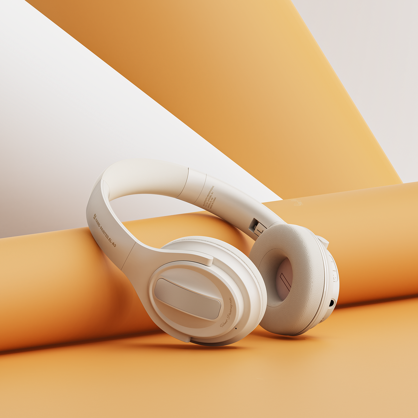 Original rendering，three-dimensional，Electronics，electronic product，Product rendering，Headset Bluetooth headset，Bluetooth headset，online retailers，