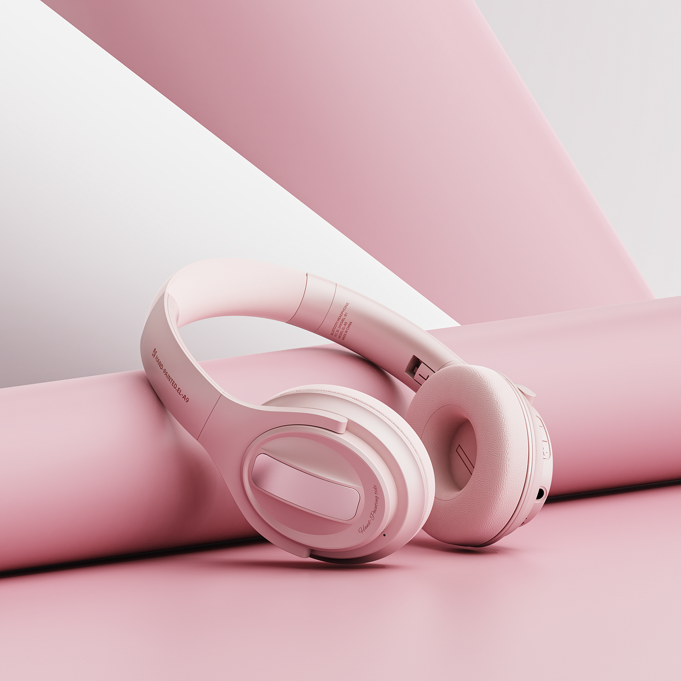 Original rendering，three-dimensional，Electronics，electronic product，Product rendering，Headset Bluetooth headset，Bluetooth headset，online retailers，