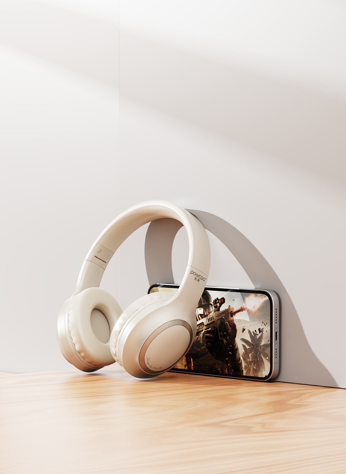 Original rendering，three-dimensional，Electronics，electronic product，Product rendering，Headset Bluetooth headset，Bluetooth headset，online retailers，