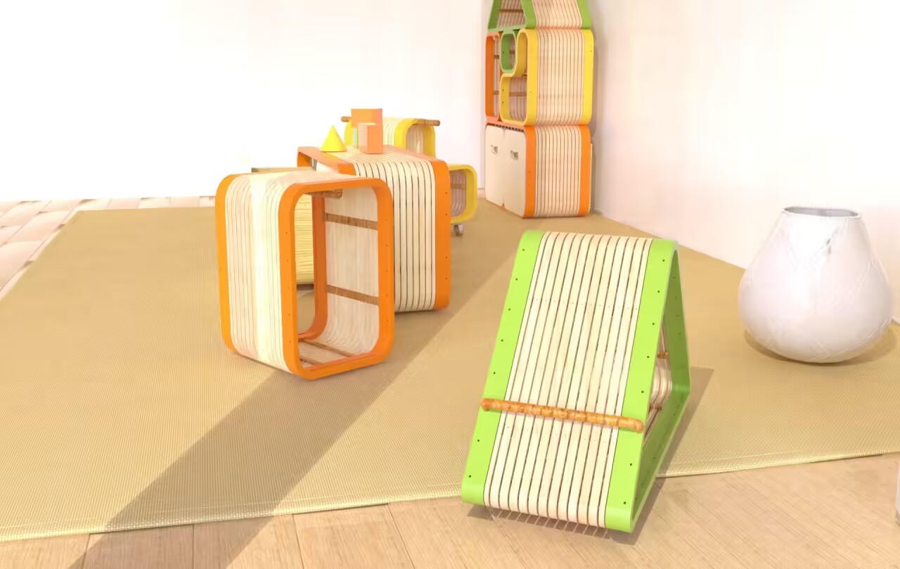 Bamboo products，children，modularization，furniture，Family growth，
