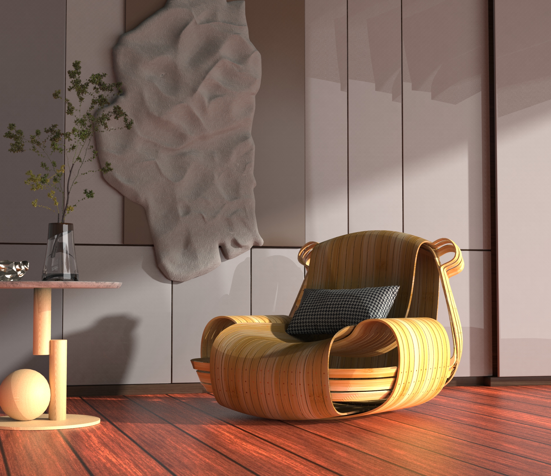 Bamboo products，furniture，chair，family，