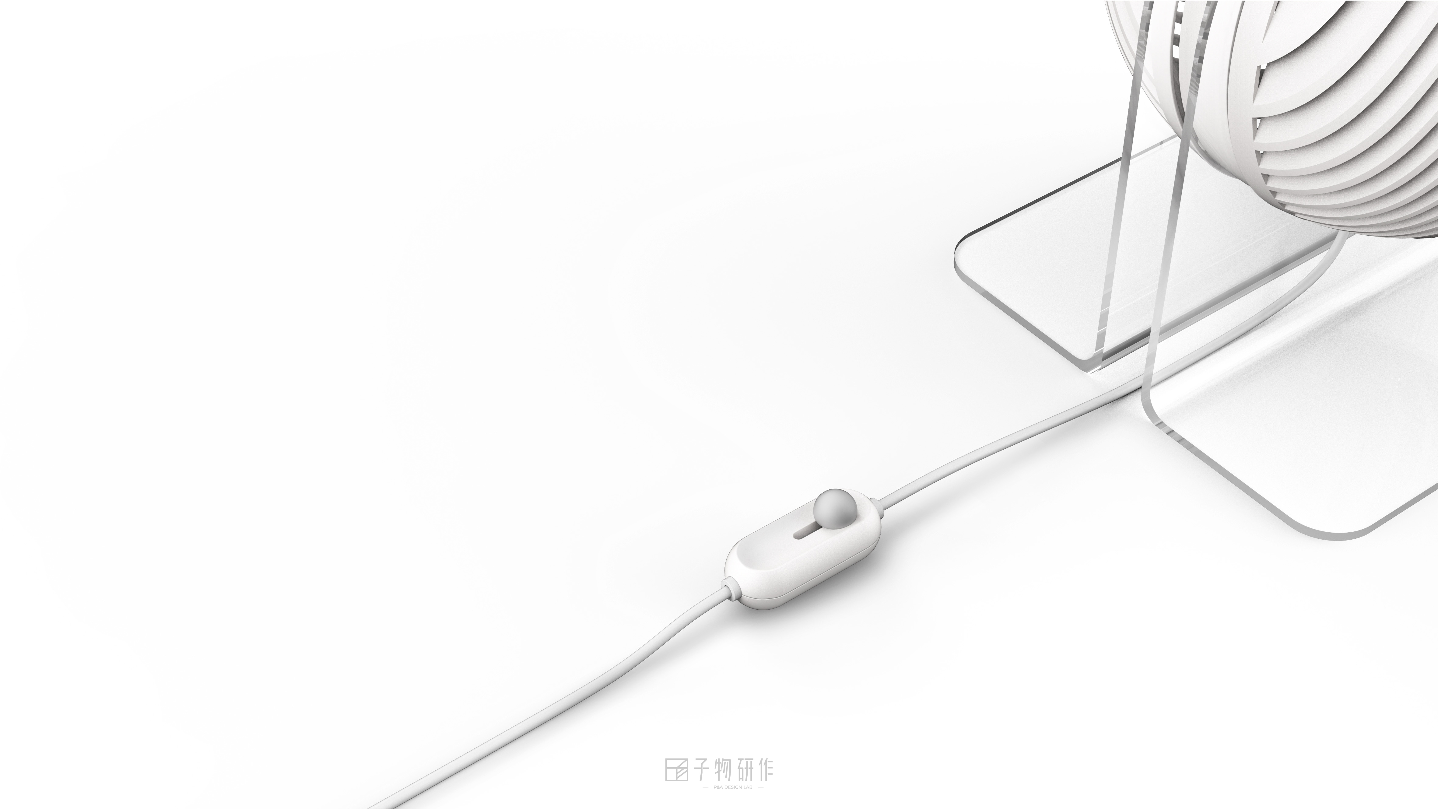 Industrial design, desktop fan, sub-object research, home appliance design,，