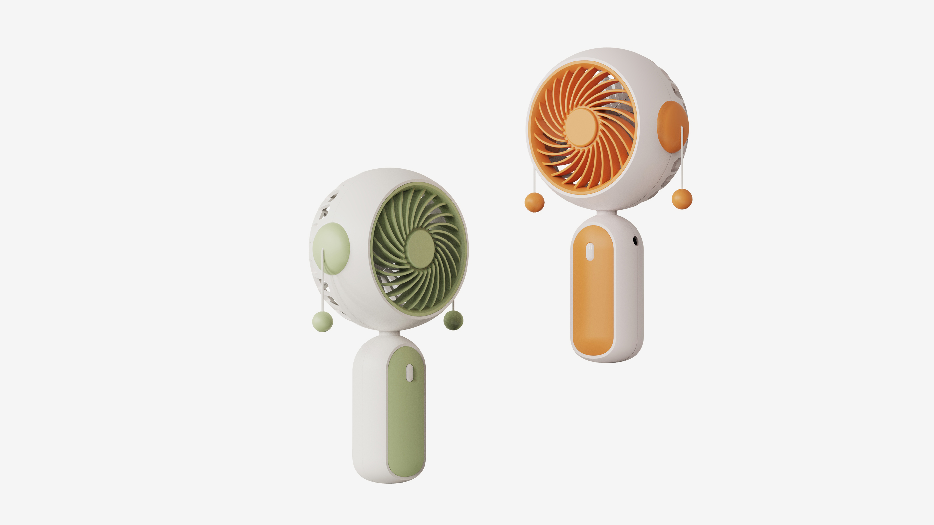 Handheld fan，Fan，drum-shaped rattle，industrial design，Handheld fan，Fan，drum-shaped rattle，industrial design，