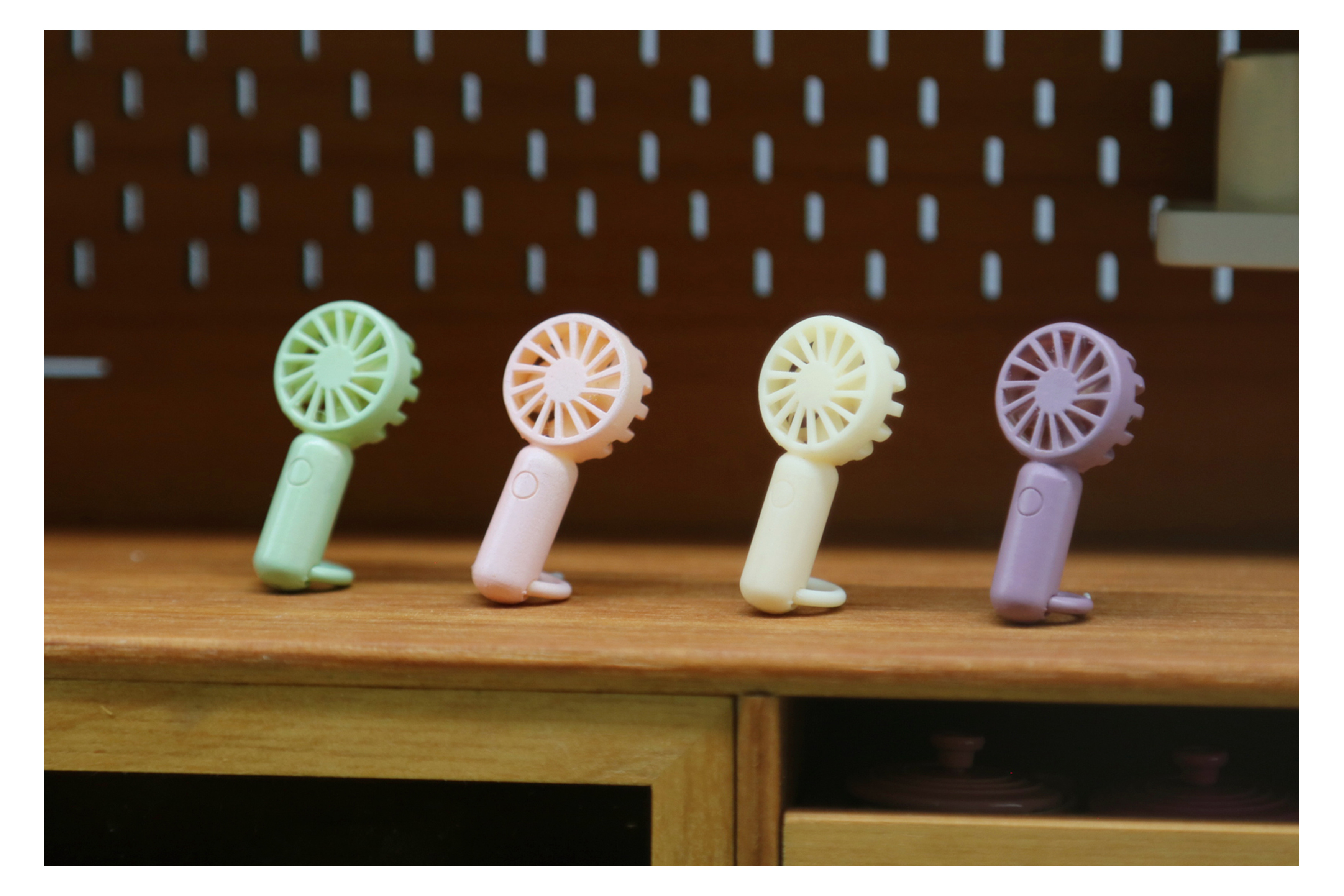 Doll House，dollhouse，Handheld fan，Miniature model，Handmade，fingertip，