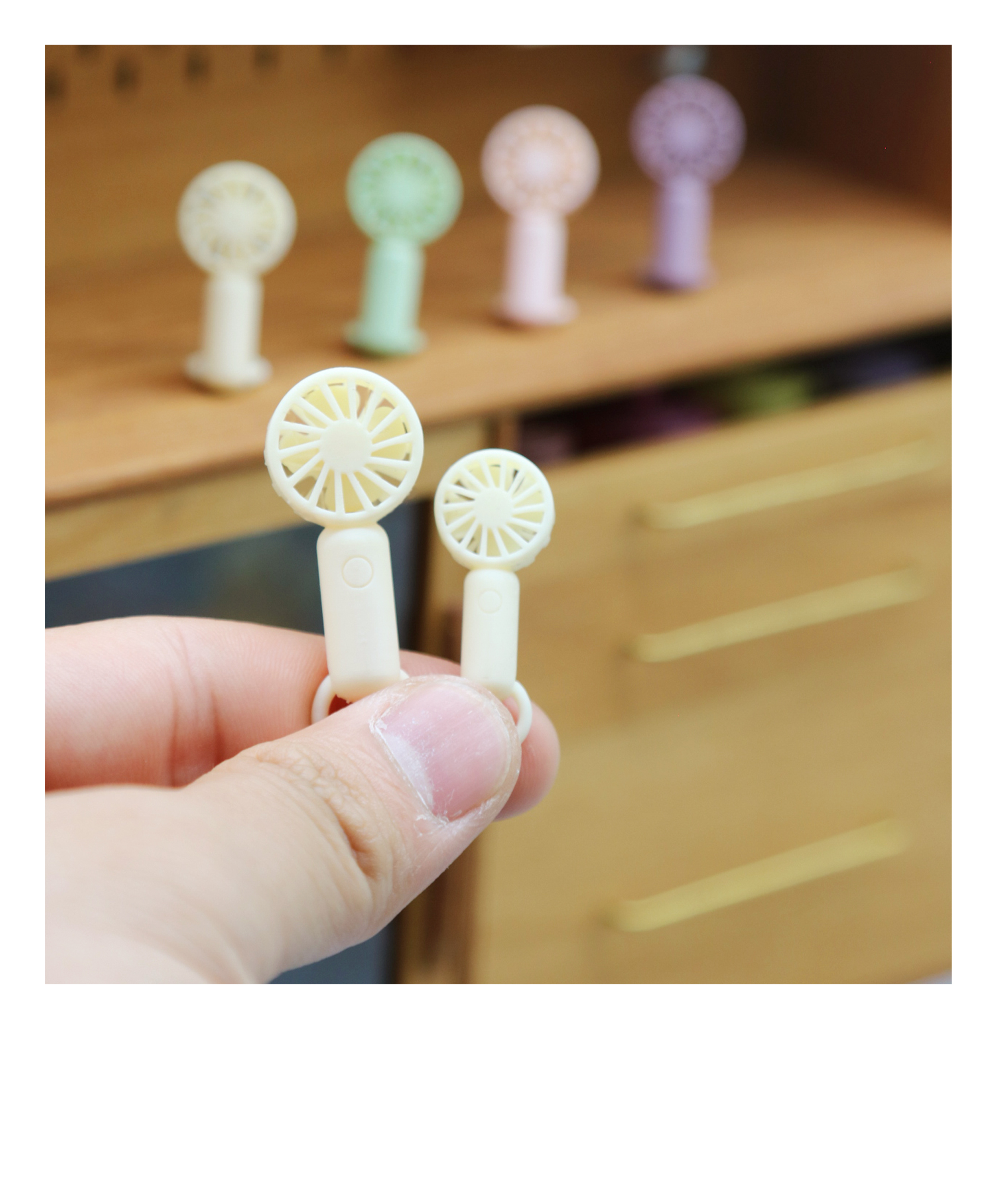 Doll House，dollhouse，Handheld fan，Miniature model，Handmade，fingertip，