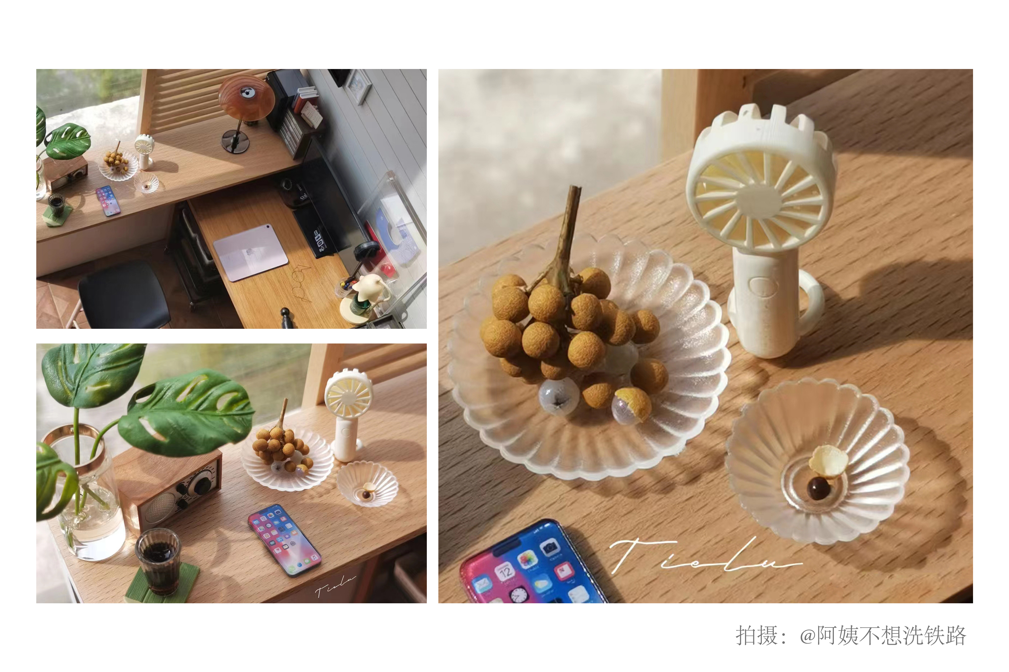 Doll House，dollhouse，Handheld fan，Miniature model，Handmade，fingertip，