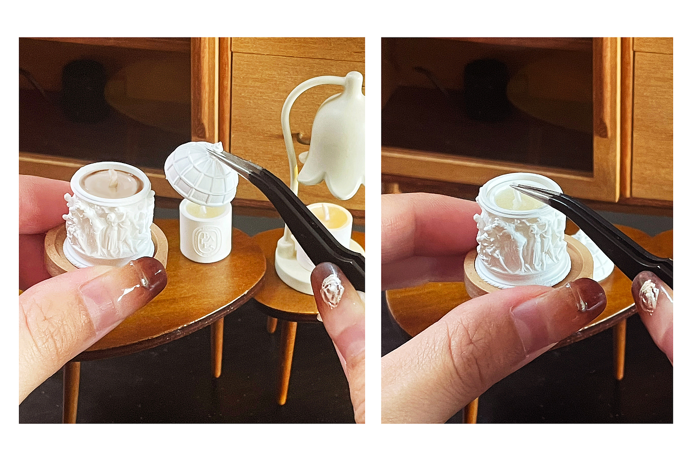 Doll House，dollhouse，Aromatherapy jar，Handmade，Miniature model，fingertip，