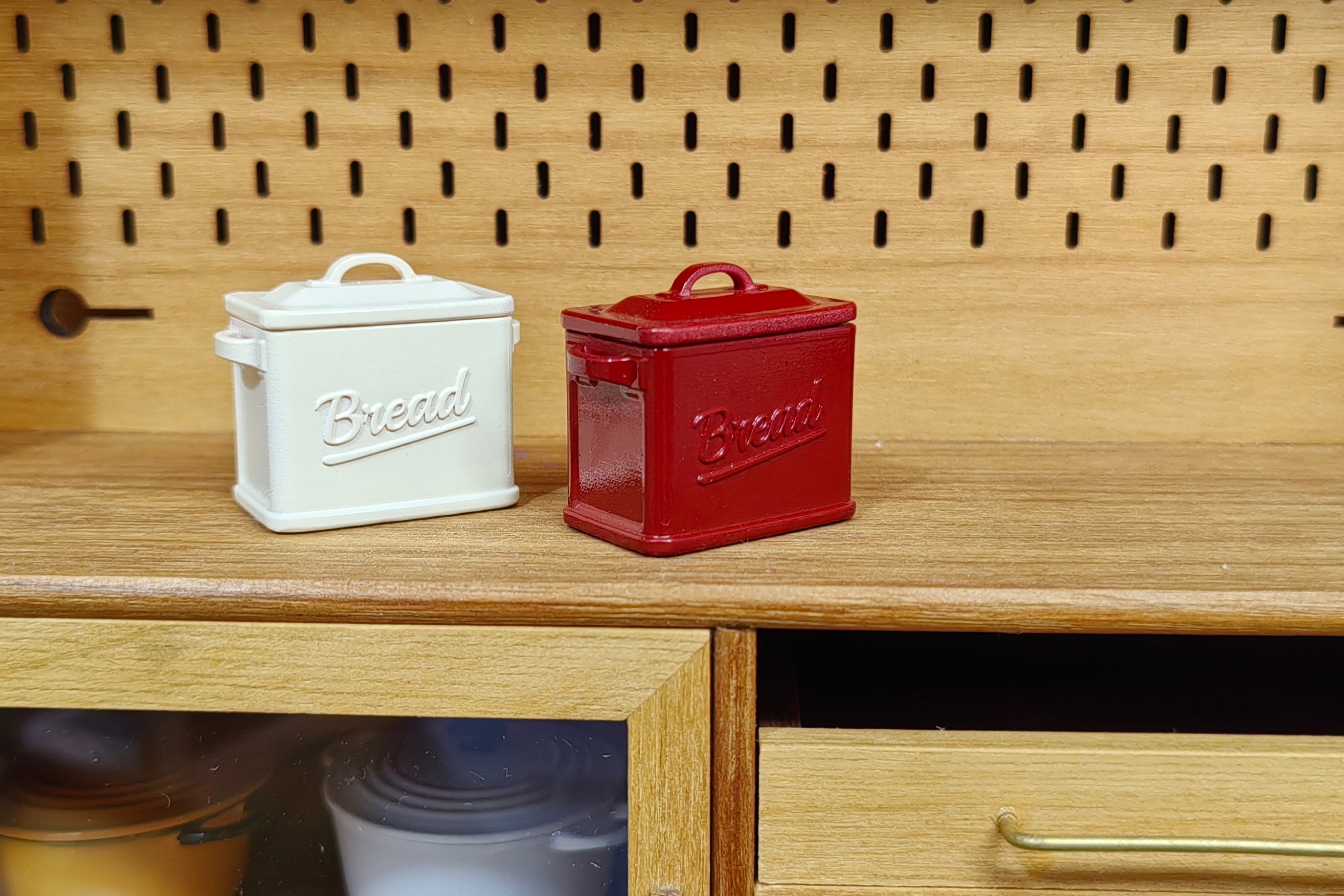 Doll House，dollhouse，Bread box，Coffee bean storage box，Miniature model，Handmade，fingertip，