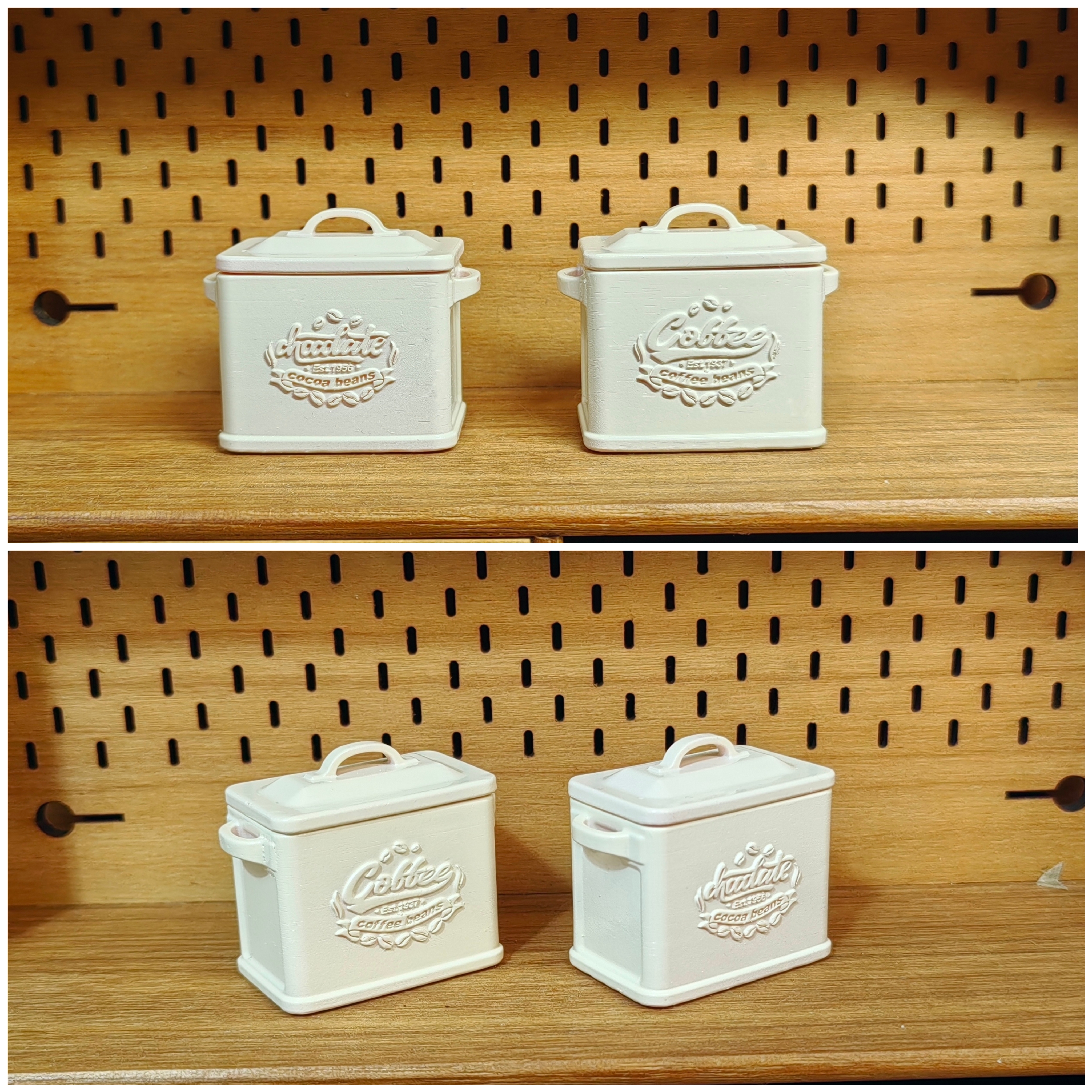 Doll House，dollhouse，Bread box，Coffee bean storage box，Miniature model，Handmade，fingertip，