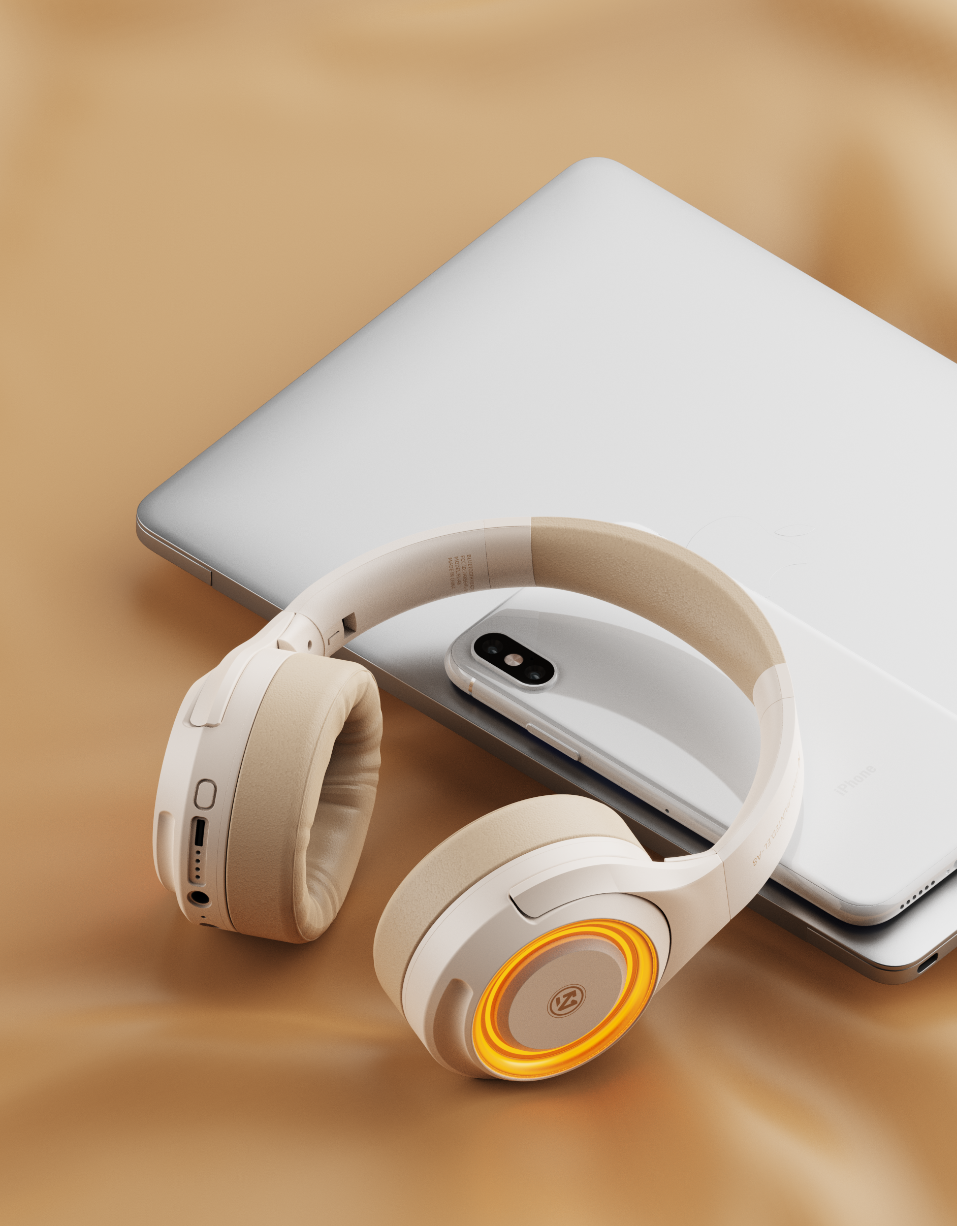 Original rendering，Electronics，Product rendering，Bluetooth headset，Headset Bluetooth headset，three-dimensional，online retailers，electronic product，