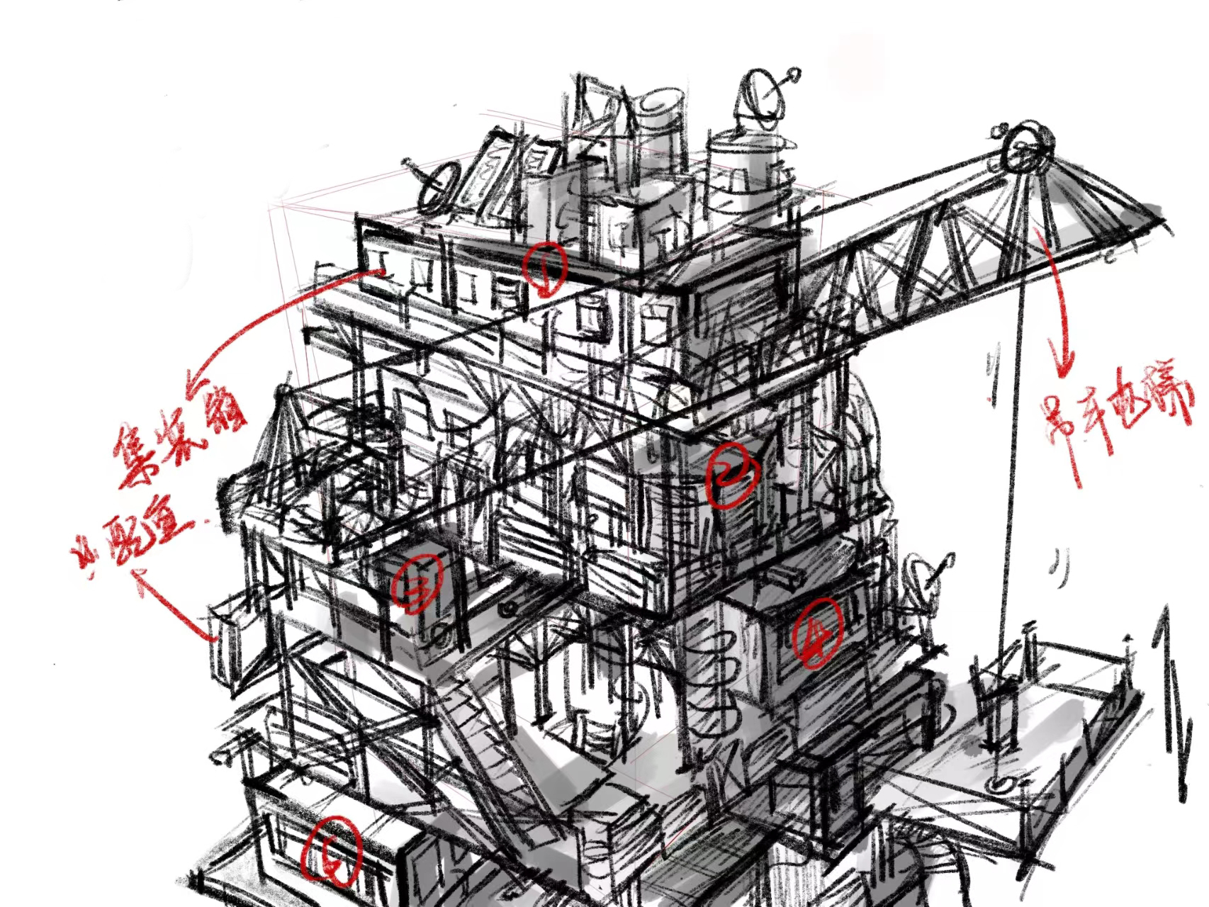 Film and television scene model，Movie scene，Model making，Miniature model，Garage Kit，Film and television art design，