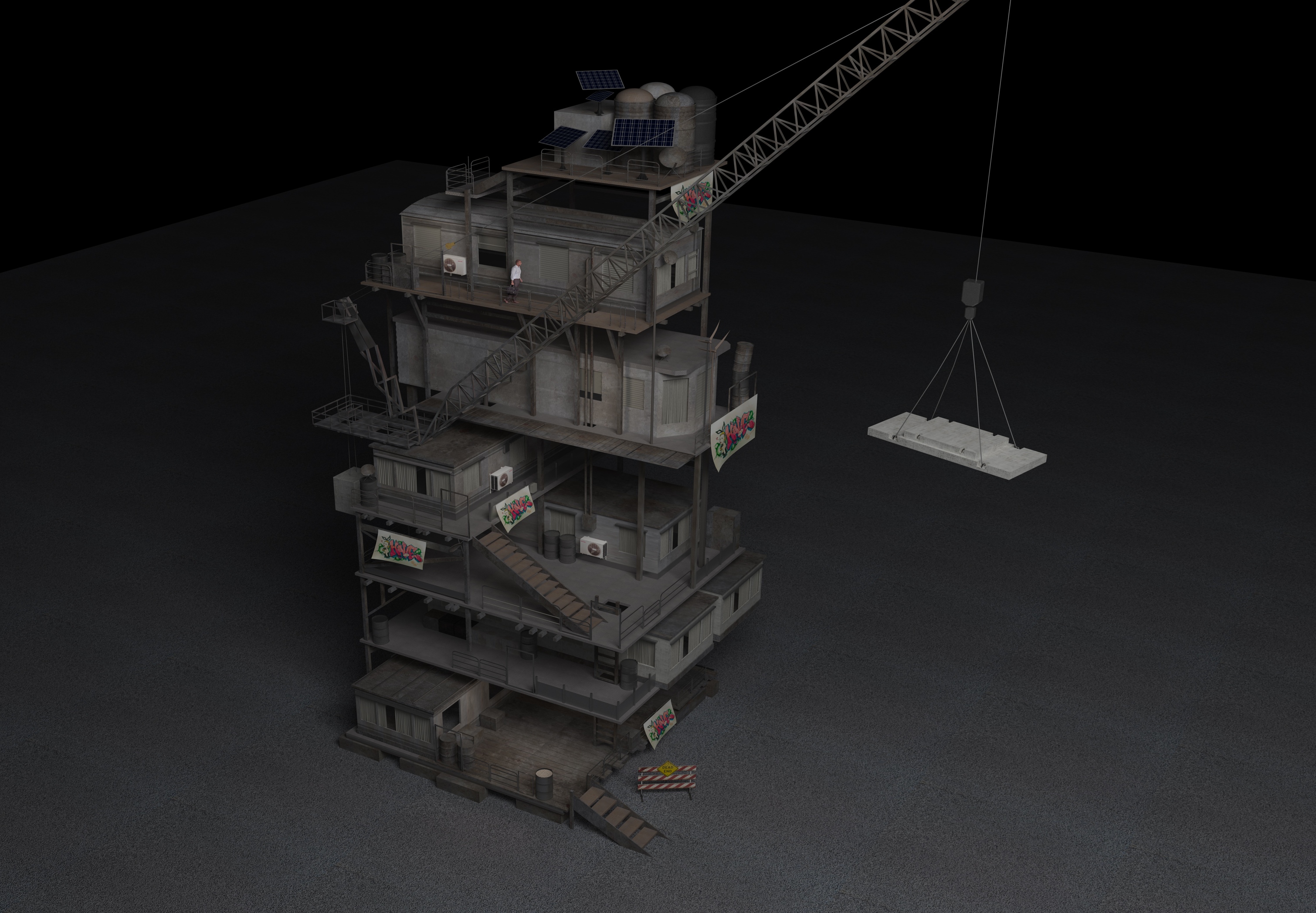 Film and television scene model，Movie scene，Model making，Miniature model，Garage Kit，Film and television art design，