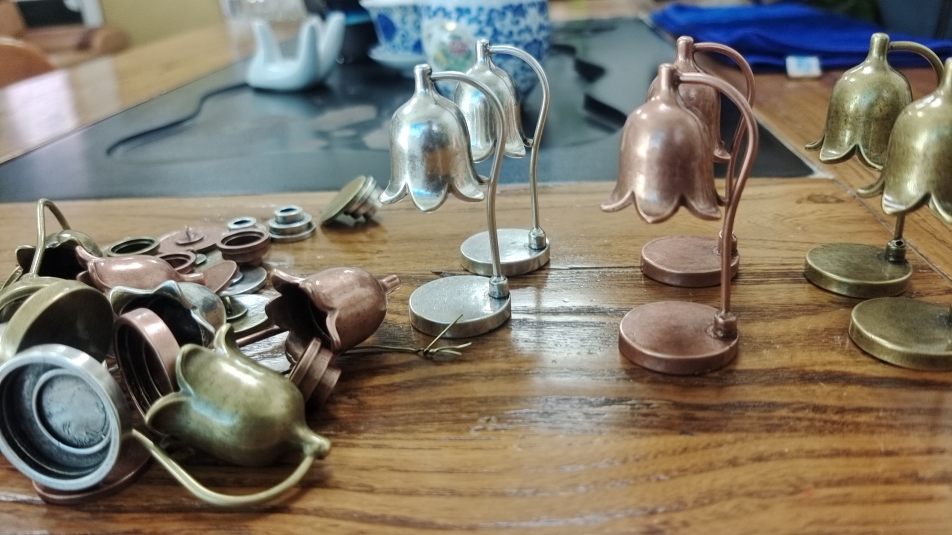 Doll House，dollhouse，melting wax lamp，Handmade，Miniature model，fingertip，