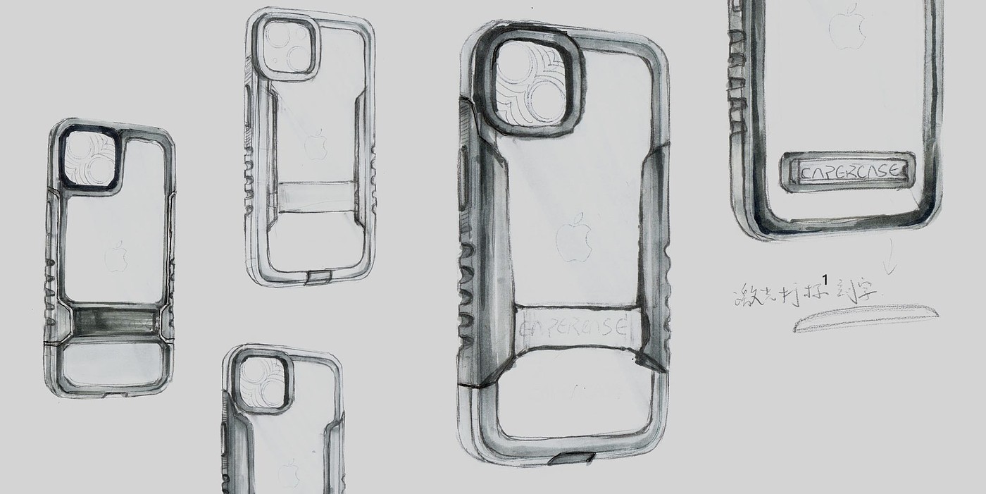 Mobile phone shell，3C digital，product design，industrial design，Bracket，