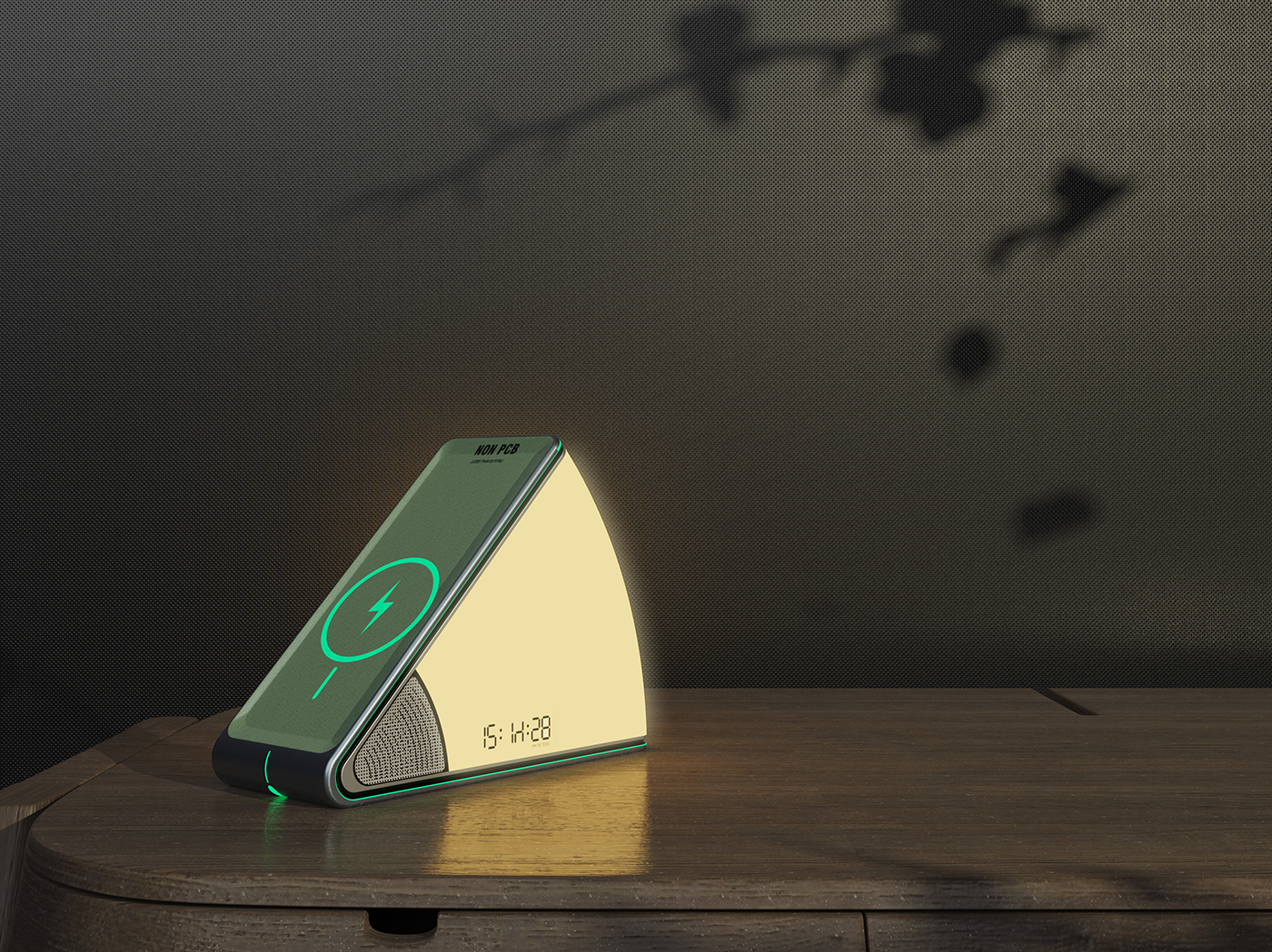 intelligent household appliances; wireless charging lamp design; emotional design，