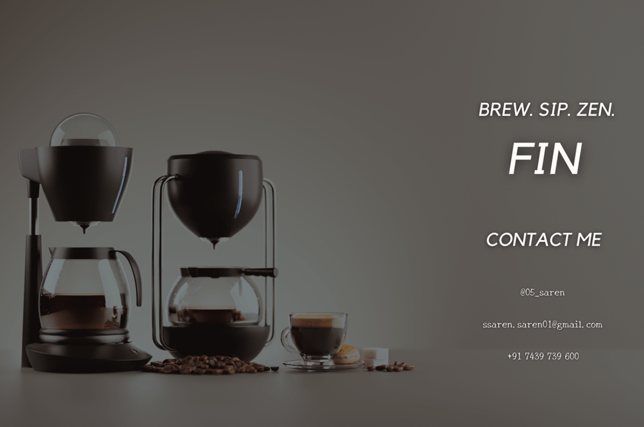 Zenbrew，Coffee machine，conceptual design，Household Electric Appliances，