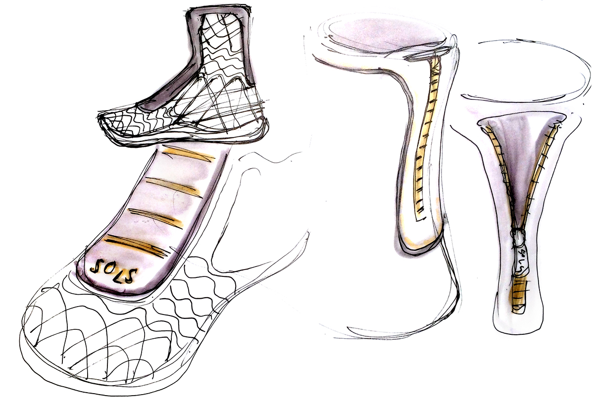 shoes，future，fashion，3D printing，ADAPTIV，SOLS，