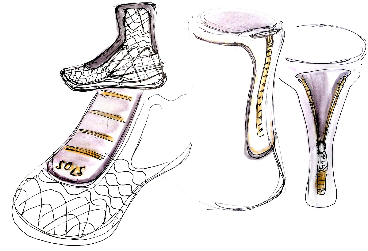 shoes，future，fashion，3D printing，ADAPTIV，SOLS，