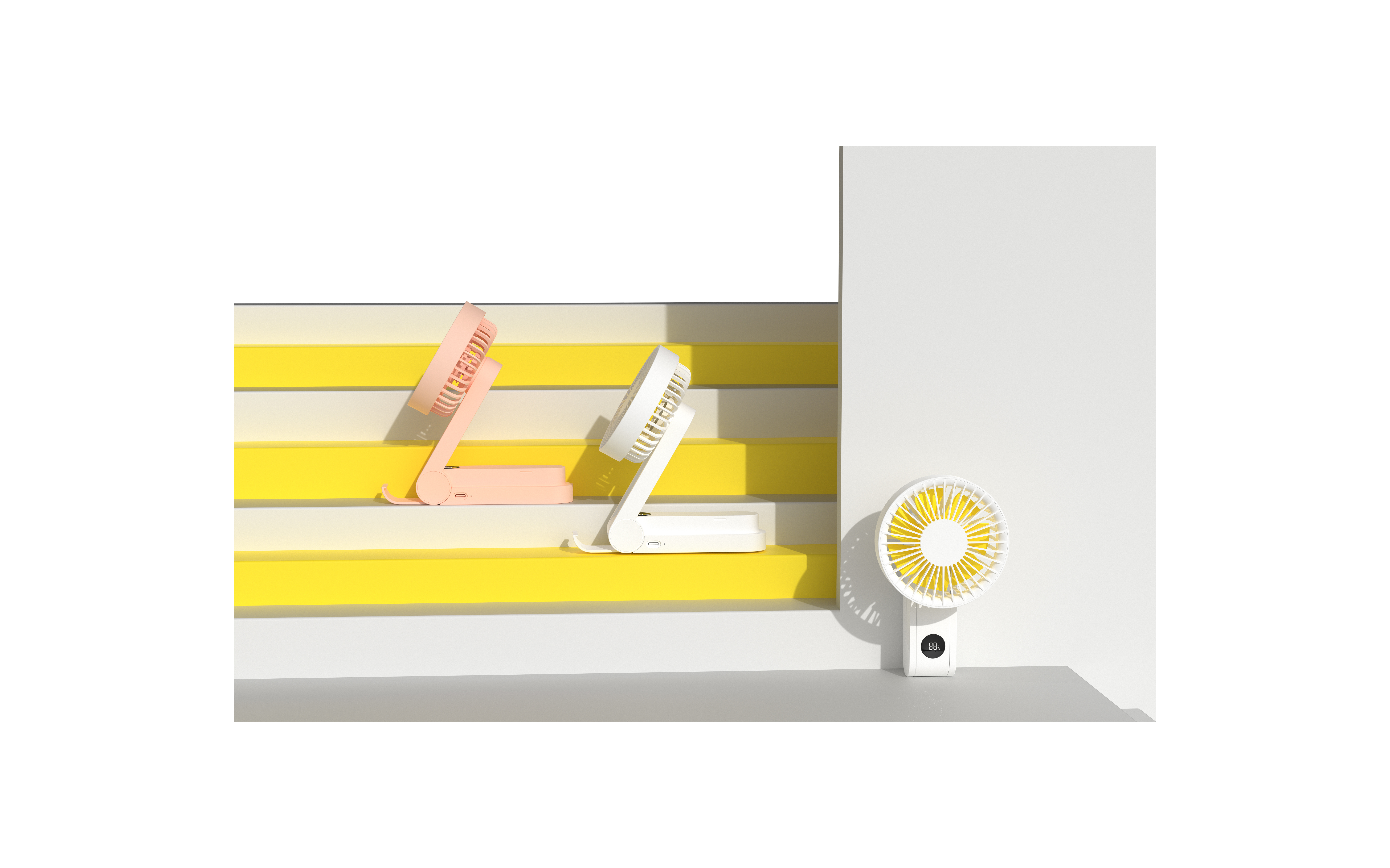 Bracket hand-held fan，