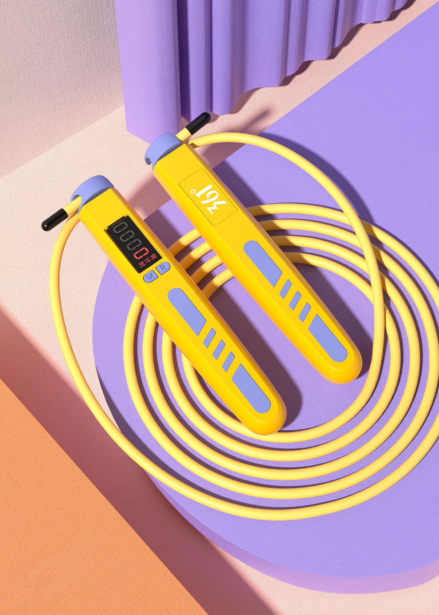 Product modeling，Product rendering，skipping rope，three-dimensional，c4d，oc，online retailers，