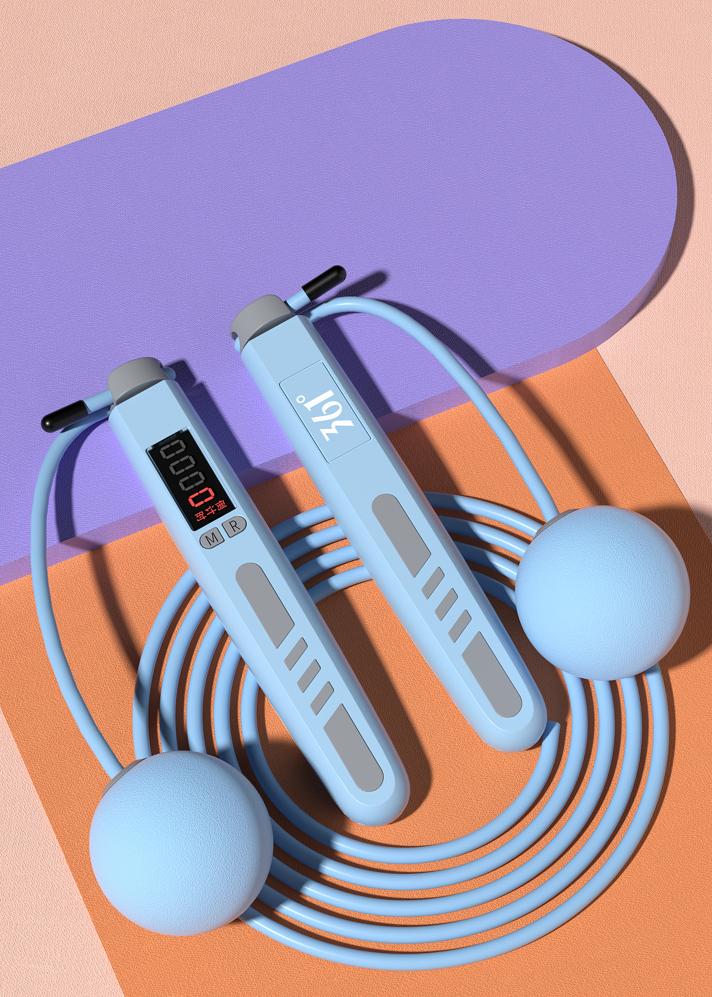 Product modeling，Product rendering，skipping rope，three-dimensional，c4d，oc，online retailers，