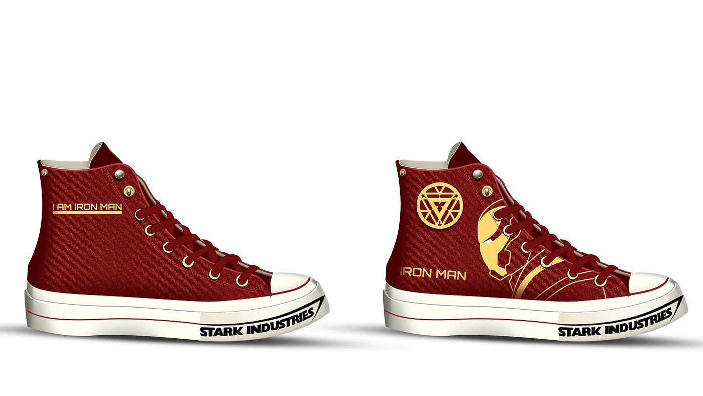 shoes，Iron Man，Marvel，jointly，