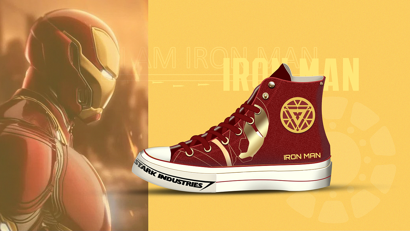 shoes，Iron Man，Marvel，jointly，