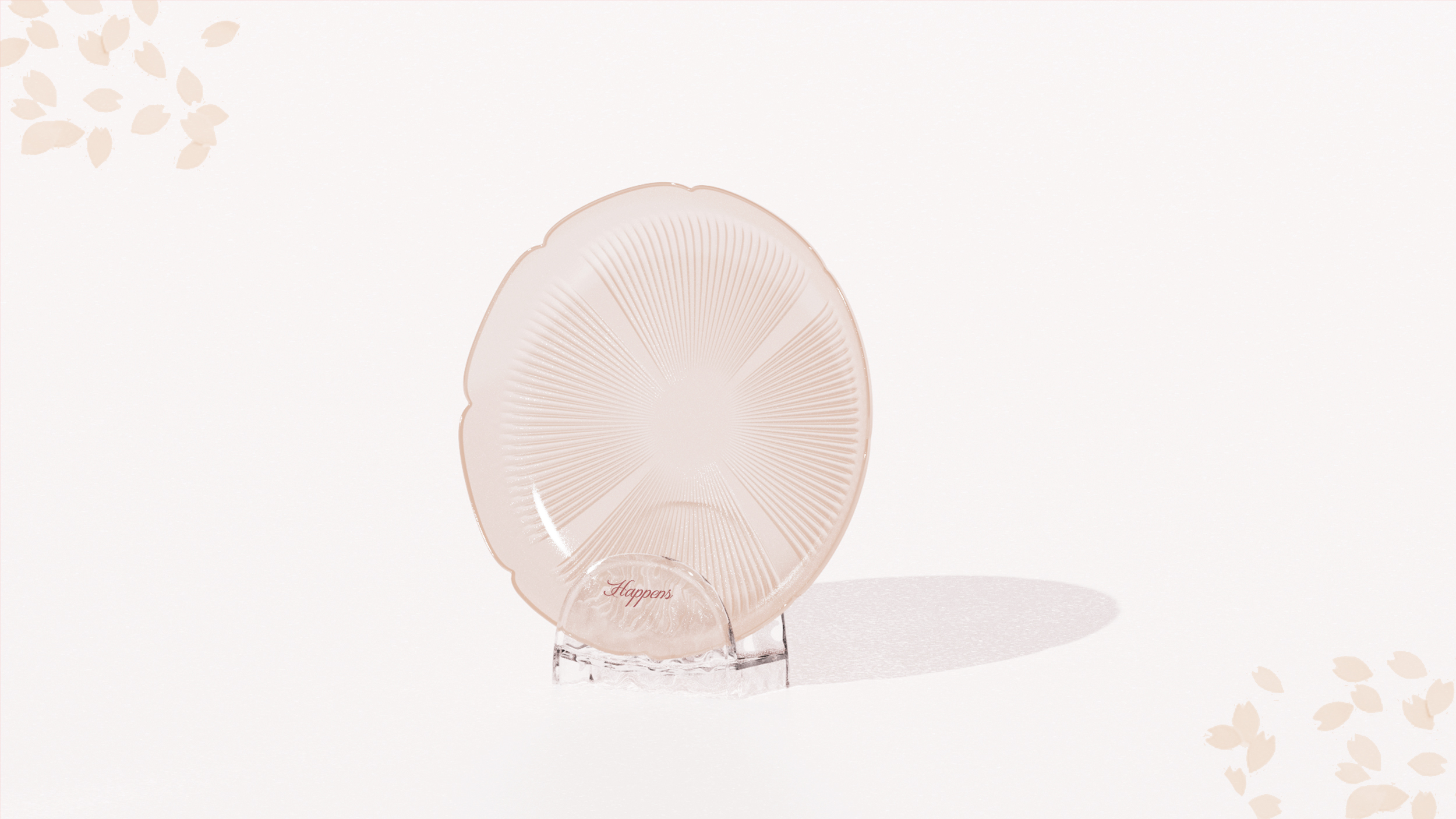 Spitting disc，cherry blossoms，Home Furnishing，Design，transparent，