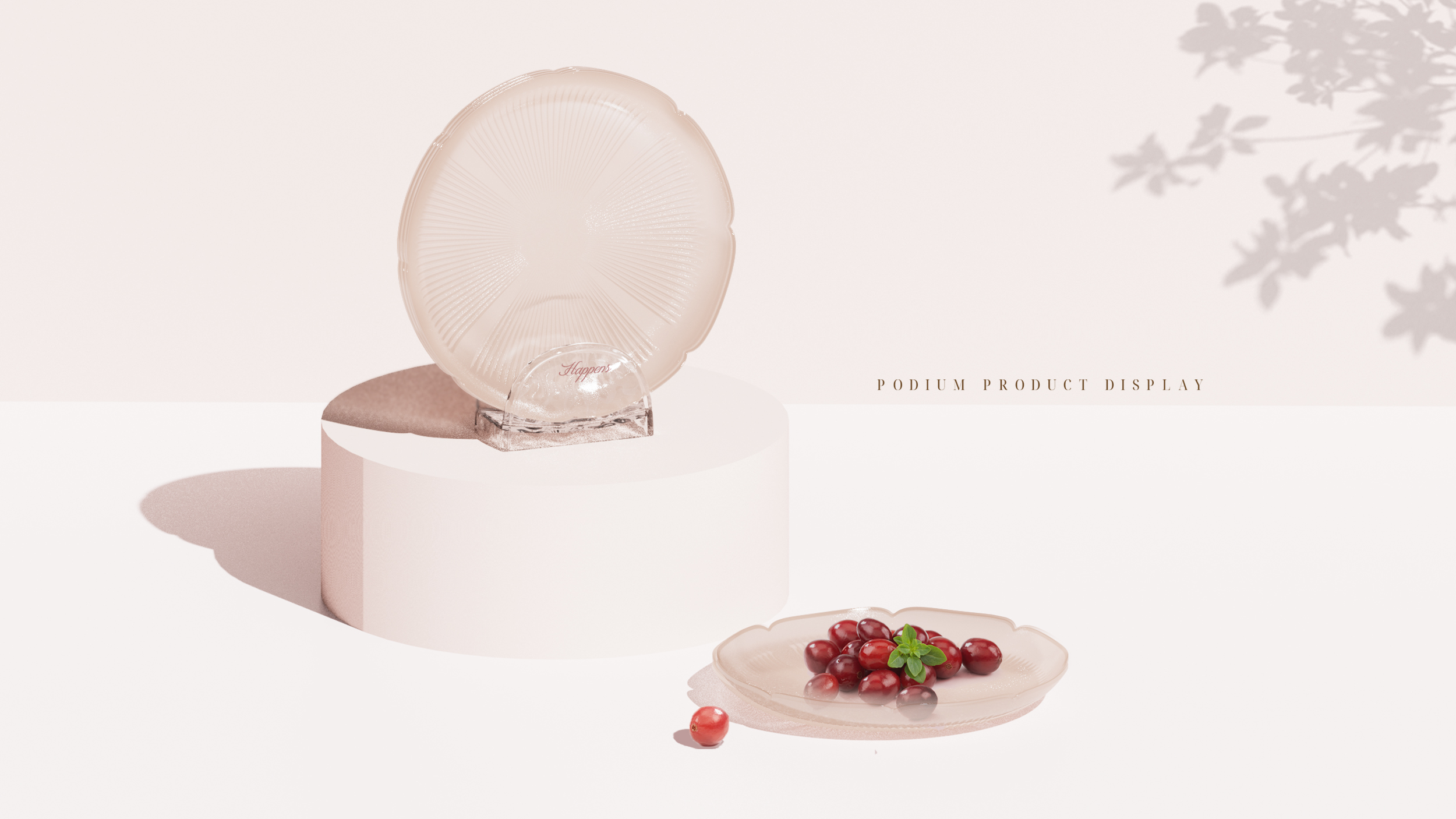 Spitting disc，cherry blossoms，Home Furnishing，Design，transparent，
