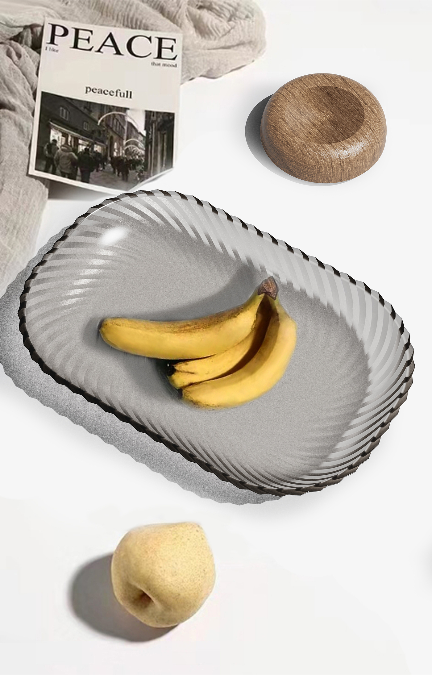 Fruit tray，transparent，texture，Home design，