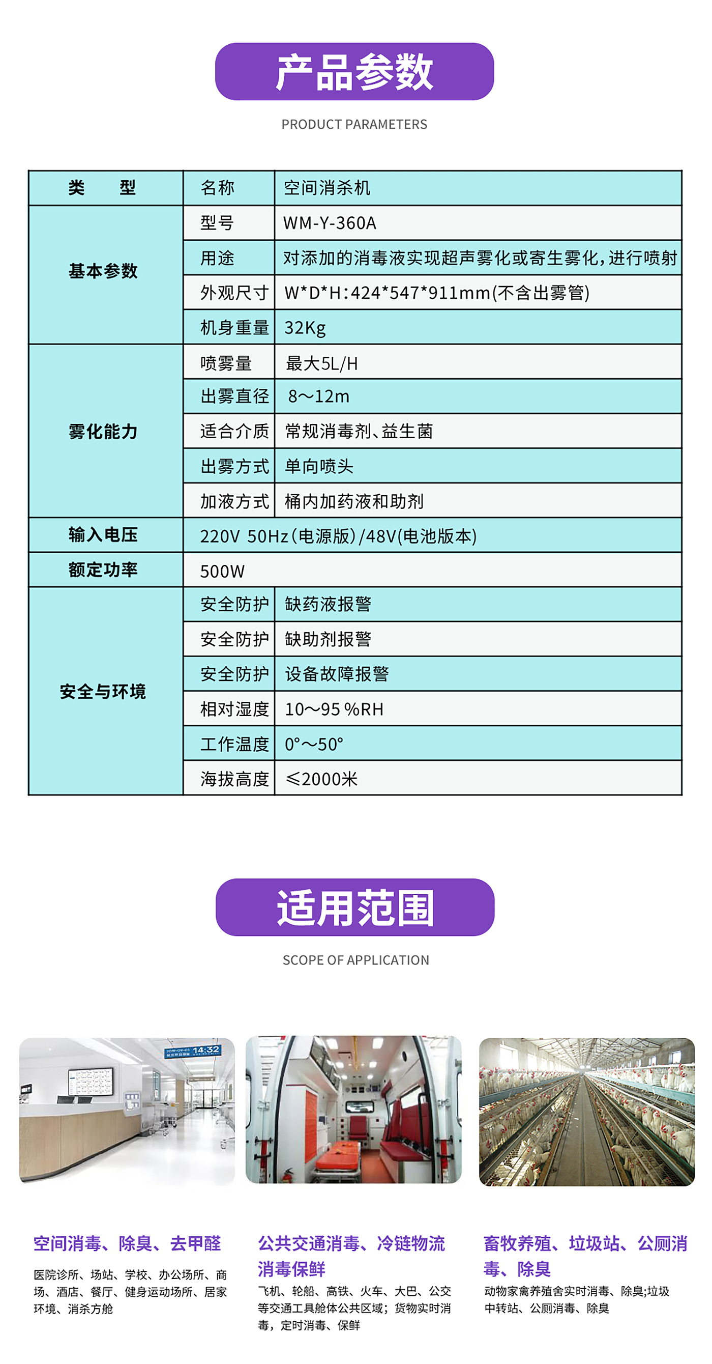 雾化设备，悬浮消杀，全空间无死角，寄生雾化技术，