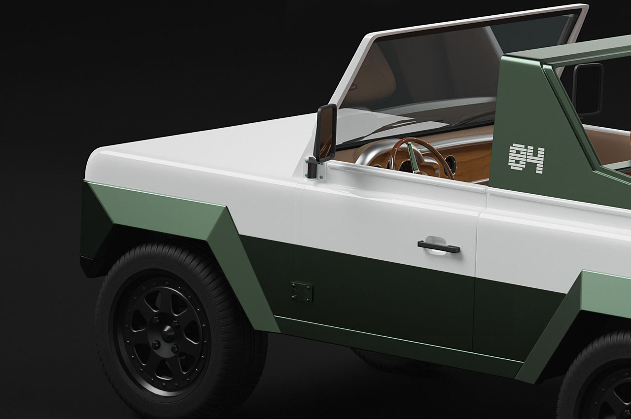 AR windshield，retro futurism ，Electric，suv，