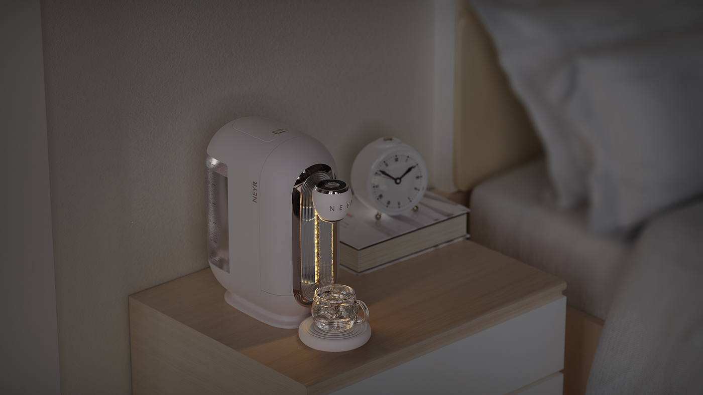 Small water dispenser，Instant Hot Drinker，Home products，Appearance design，Simplicity，Retro，