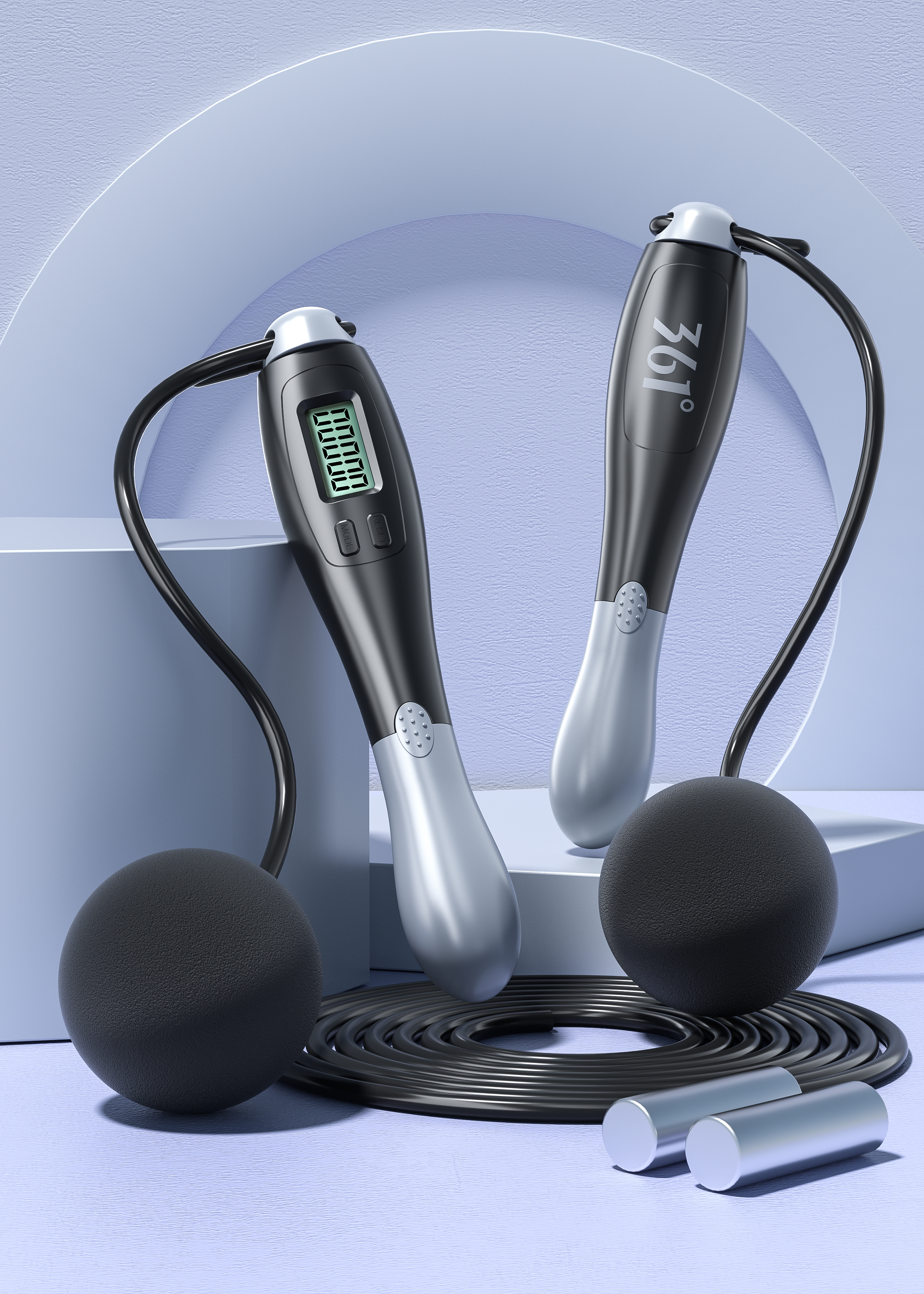Product modeling，Product rendering，c4d，oc，3d，online retailers，skipping rope，three-dimensional，