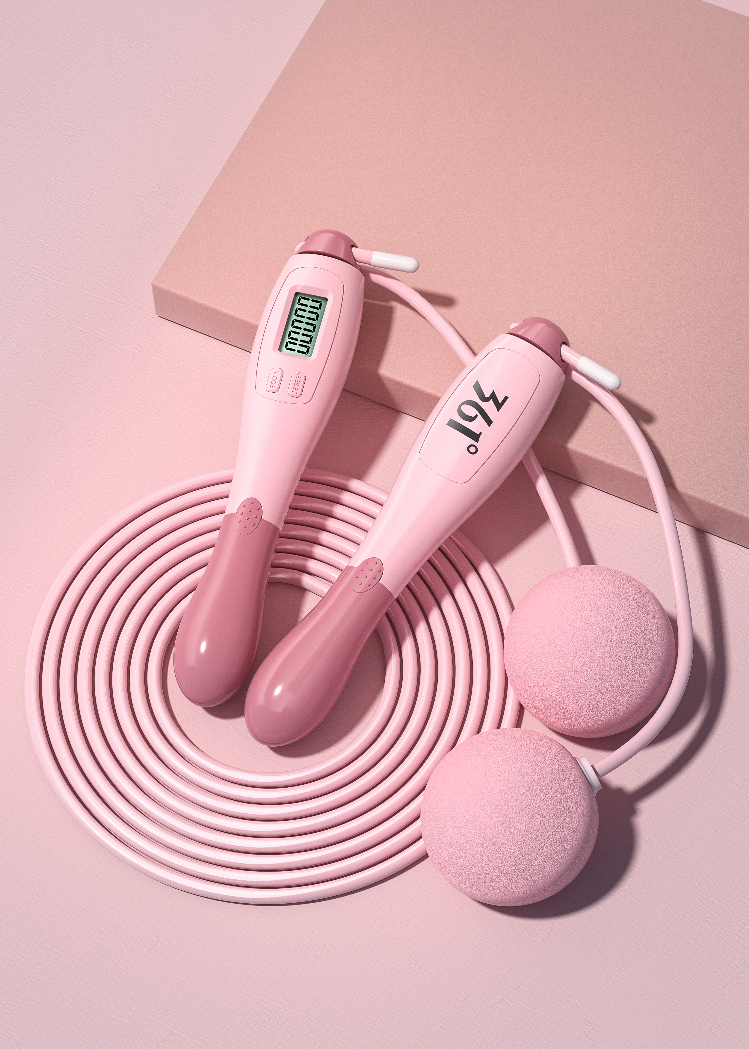 Product modeling，Product rendering，c4d，oc，3d，online retailers，skipping rope，three-dimensional，