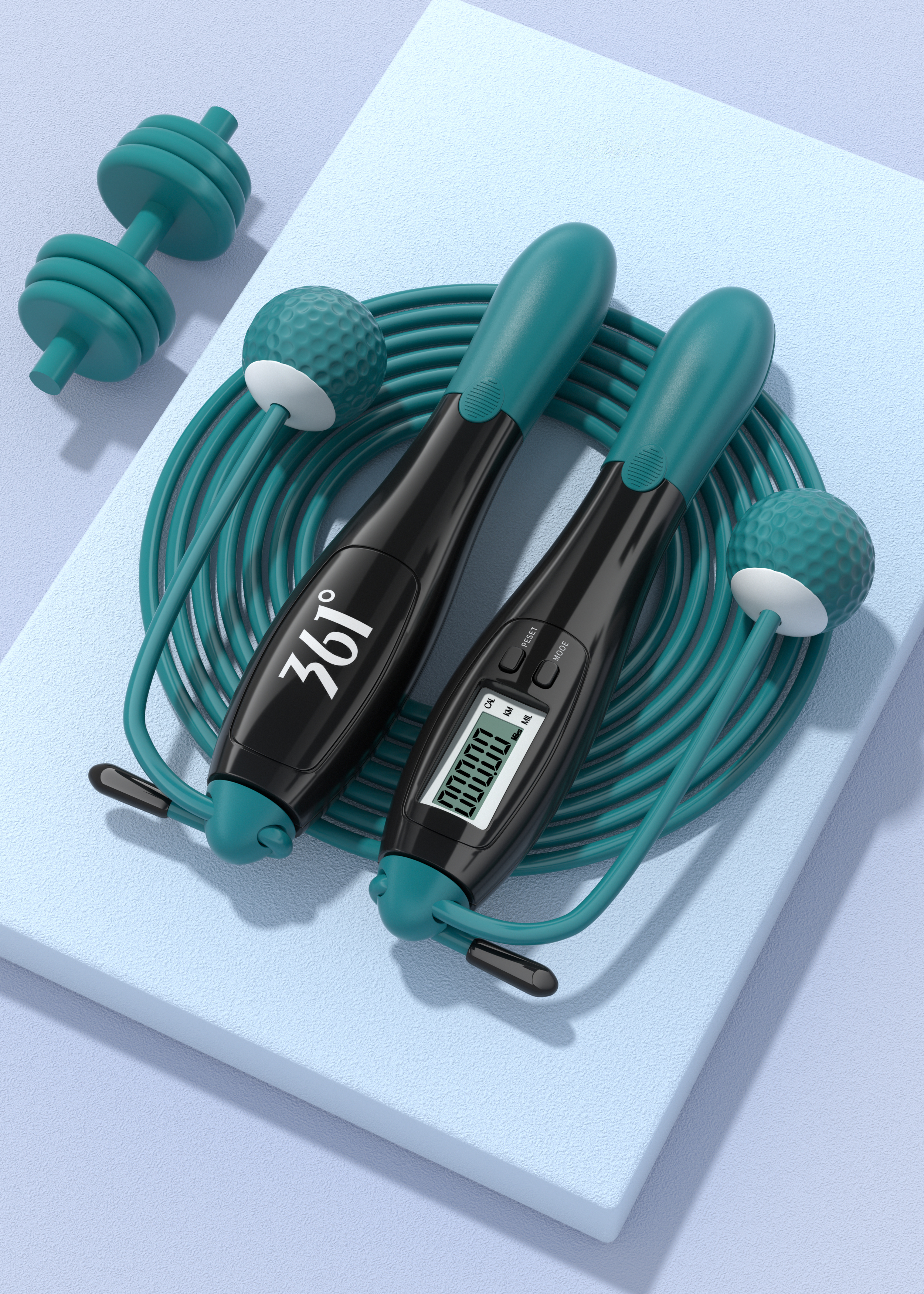 Product modeling，Product rendering，c4d，oc，3d，online retailers，skipping rope，three-dimensional，