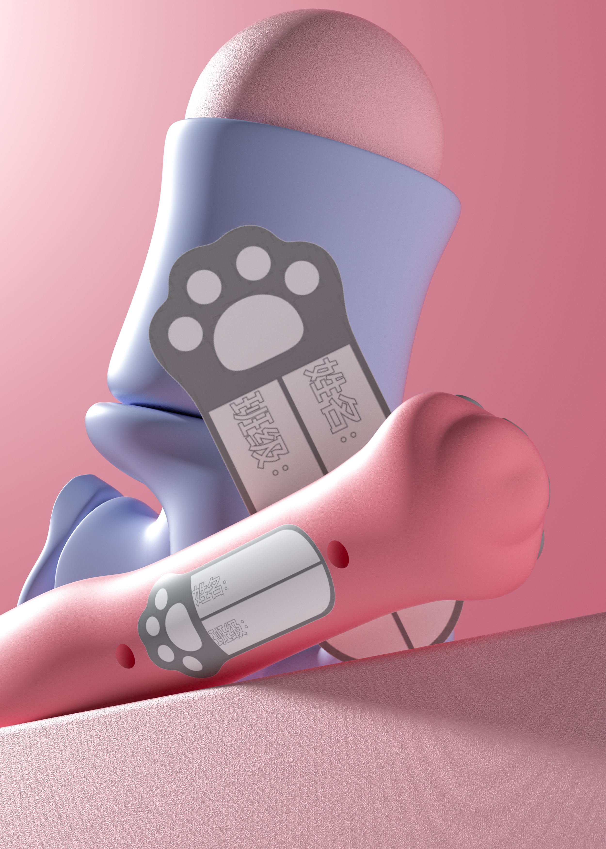 Product modeling，Product rendering，c4d，oc，3d，online retailers，skipping rope，three-dimensional，