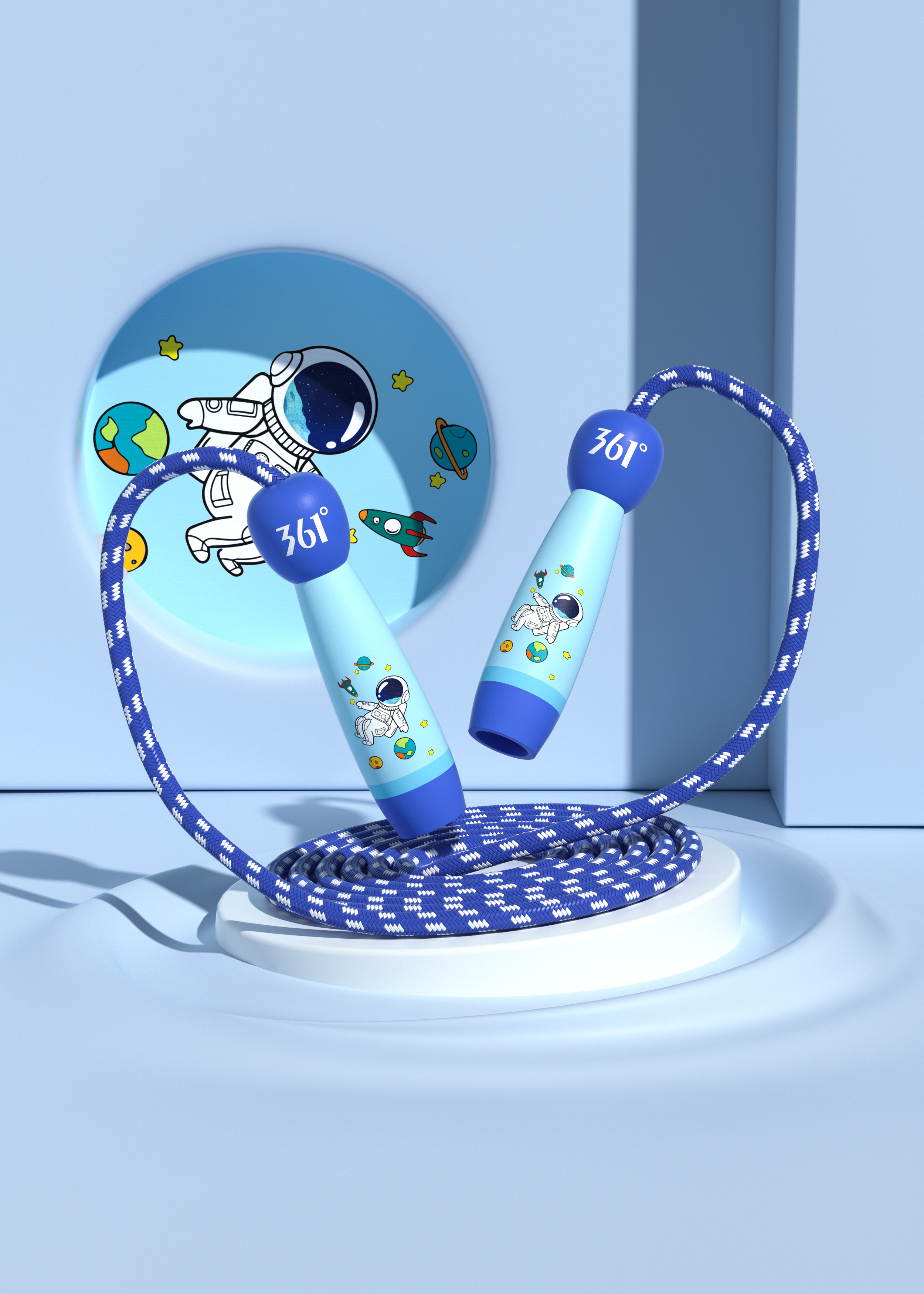 Product modeling，Product rendering，c4d，oc，3d，online retailers，skipping rope，three-dimensional，